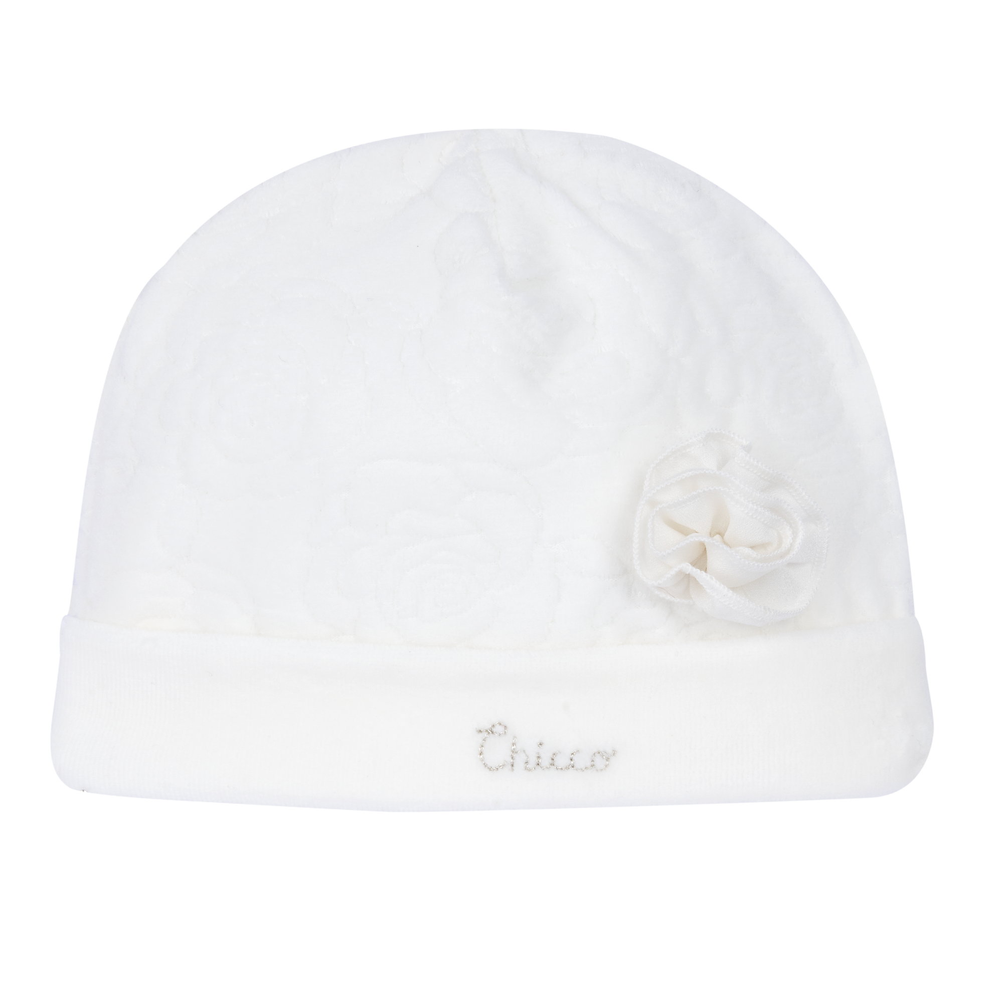 Caciulita bebe Chicco din velur, Alb, 00323-69MFCI