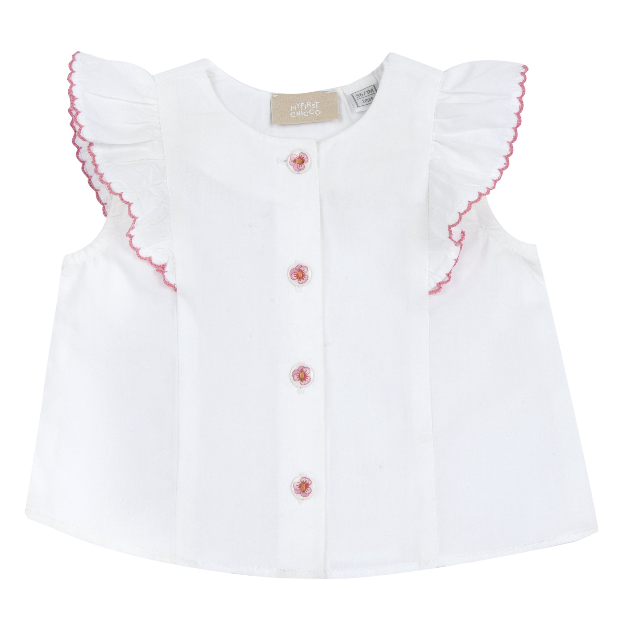 Camasa copii Chicco, alb cu model, 02193-70MFCO