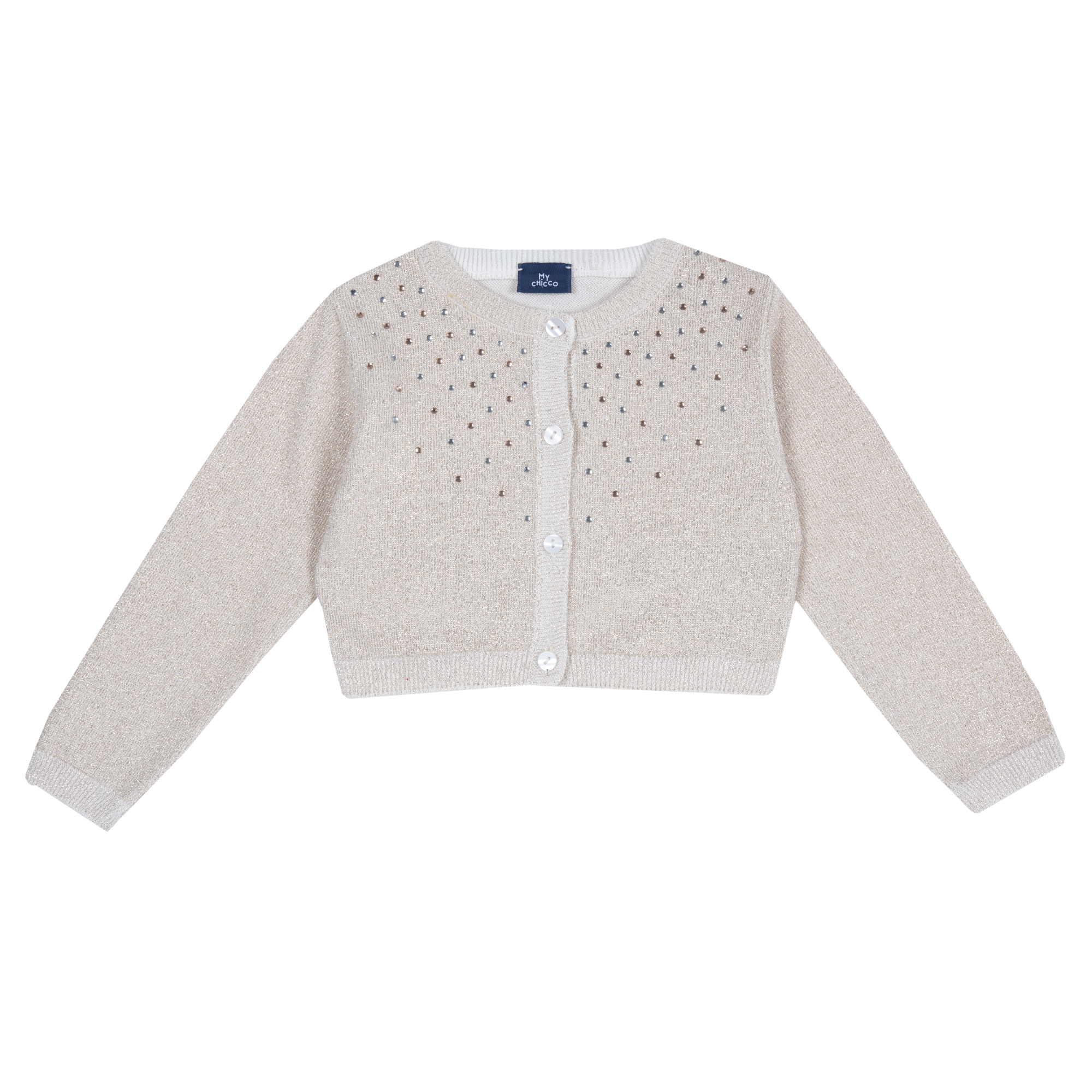 Cardigan copii chicco, bej cu model, 96553