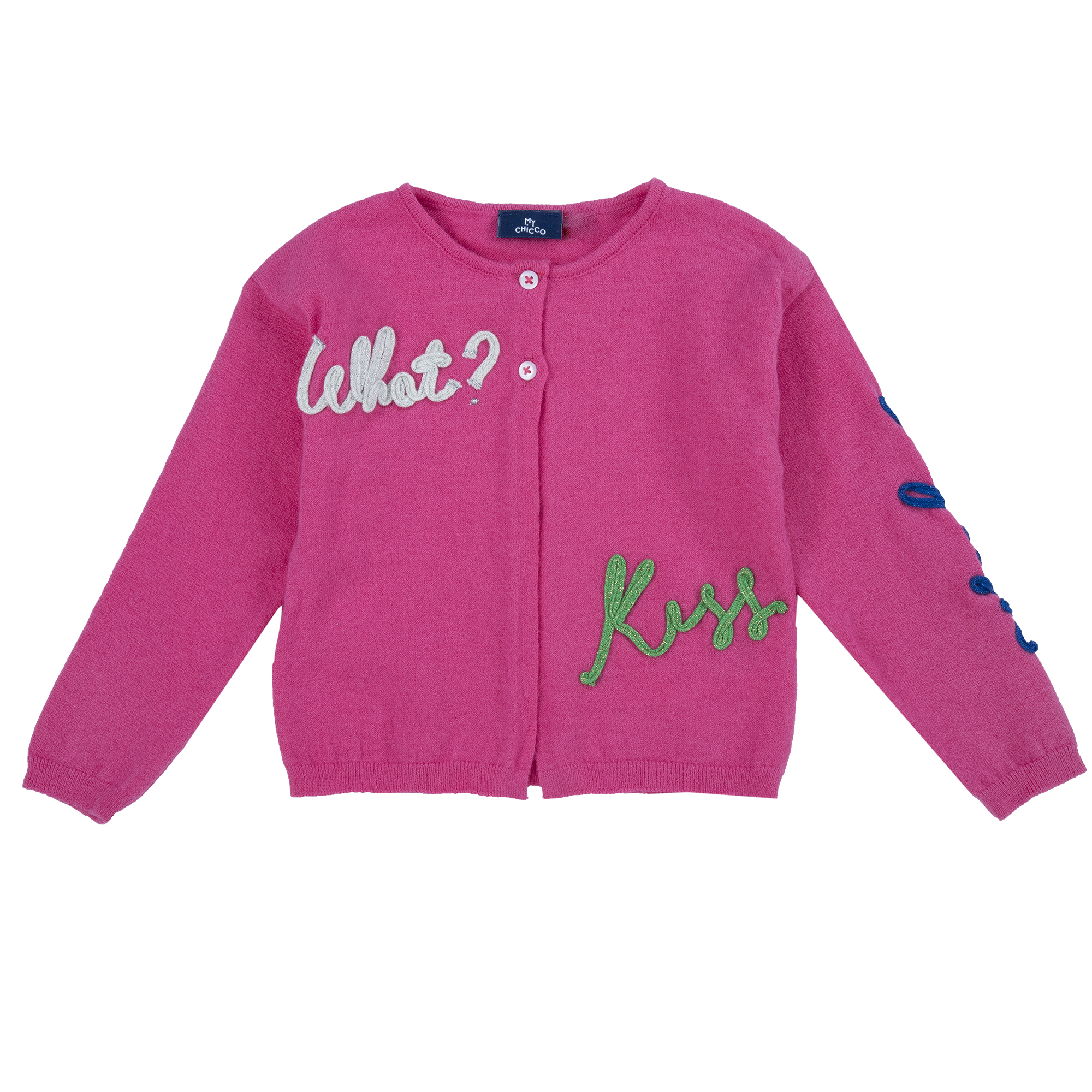 Cardigan copii Chicco, roz cu model, 09562