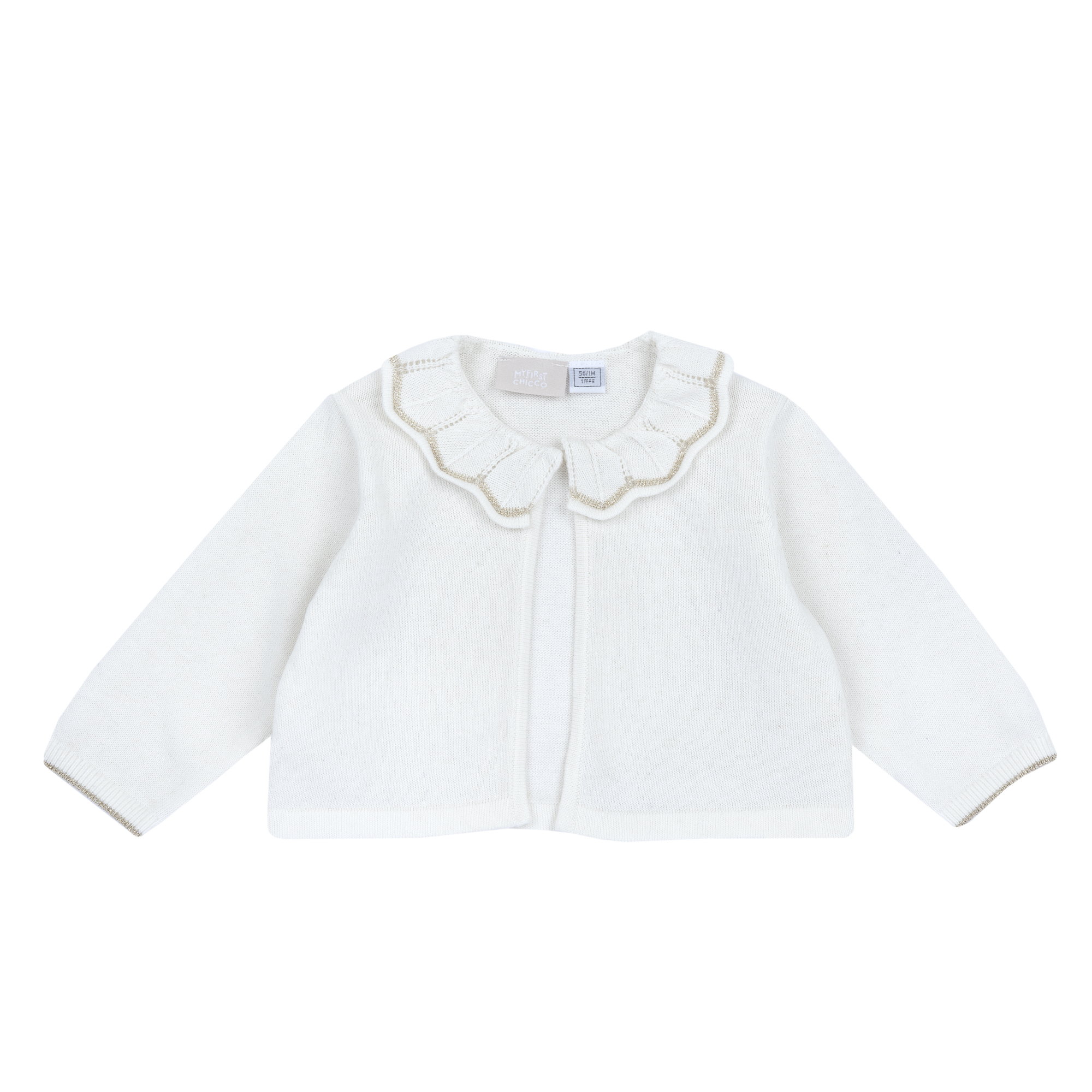Cardigan bebe Chicco tricotat, Alb, 00098-69MFCO