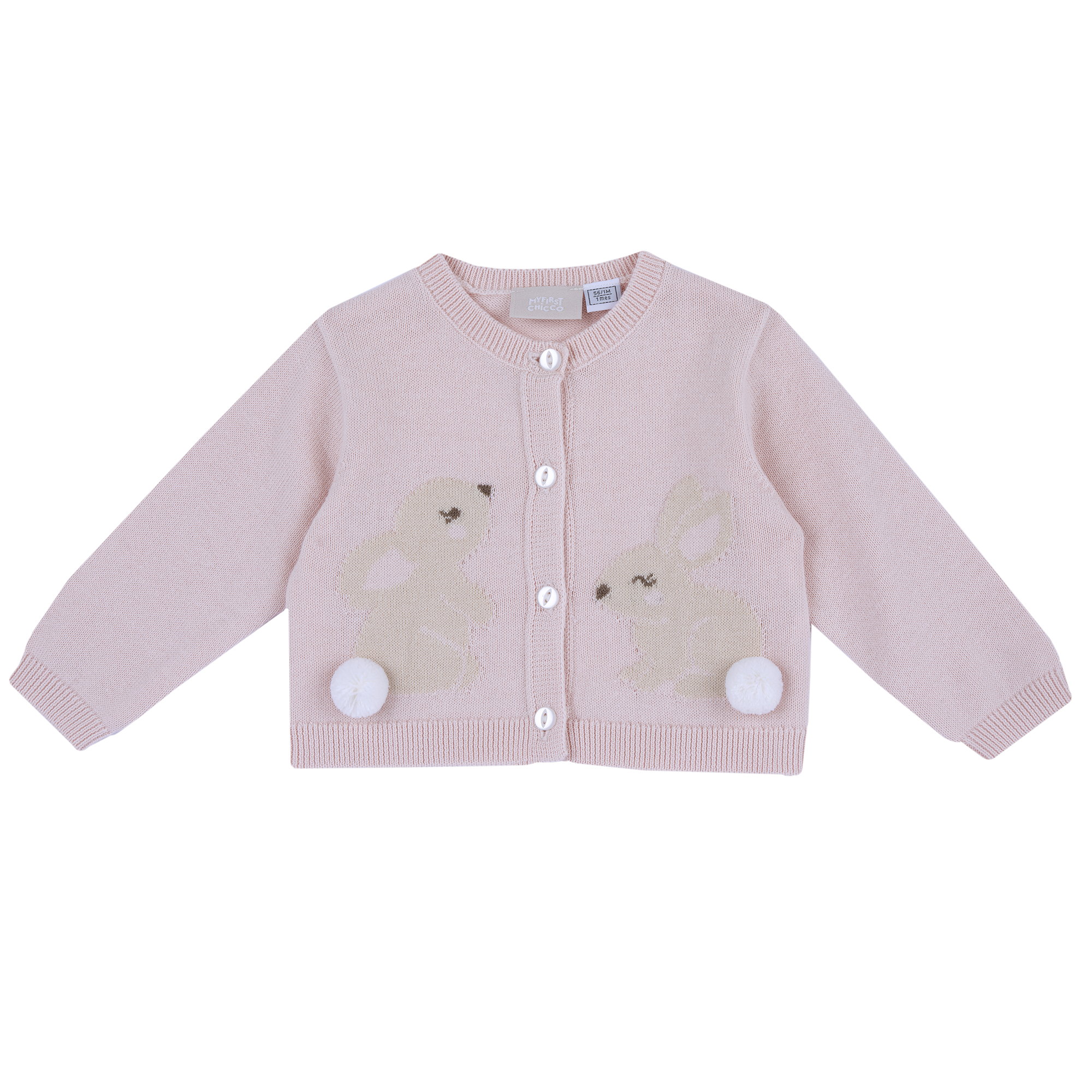 Cardigan bebe Chicco tricotat, Roz, 00186-69MFCO