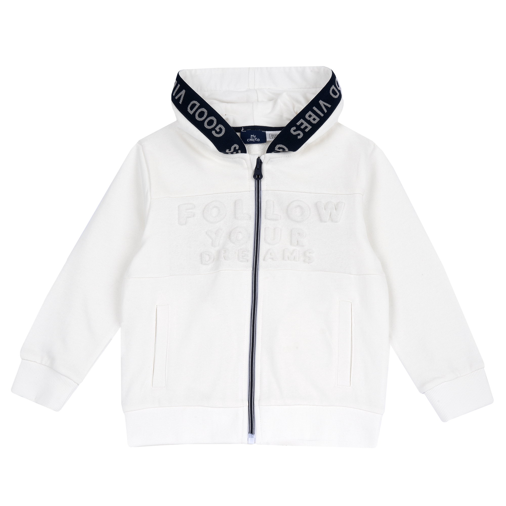 Cardigan bebelusi Chicco din blana, alb, 00551-69MC