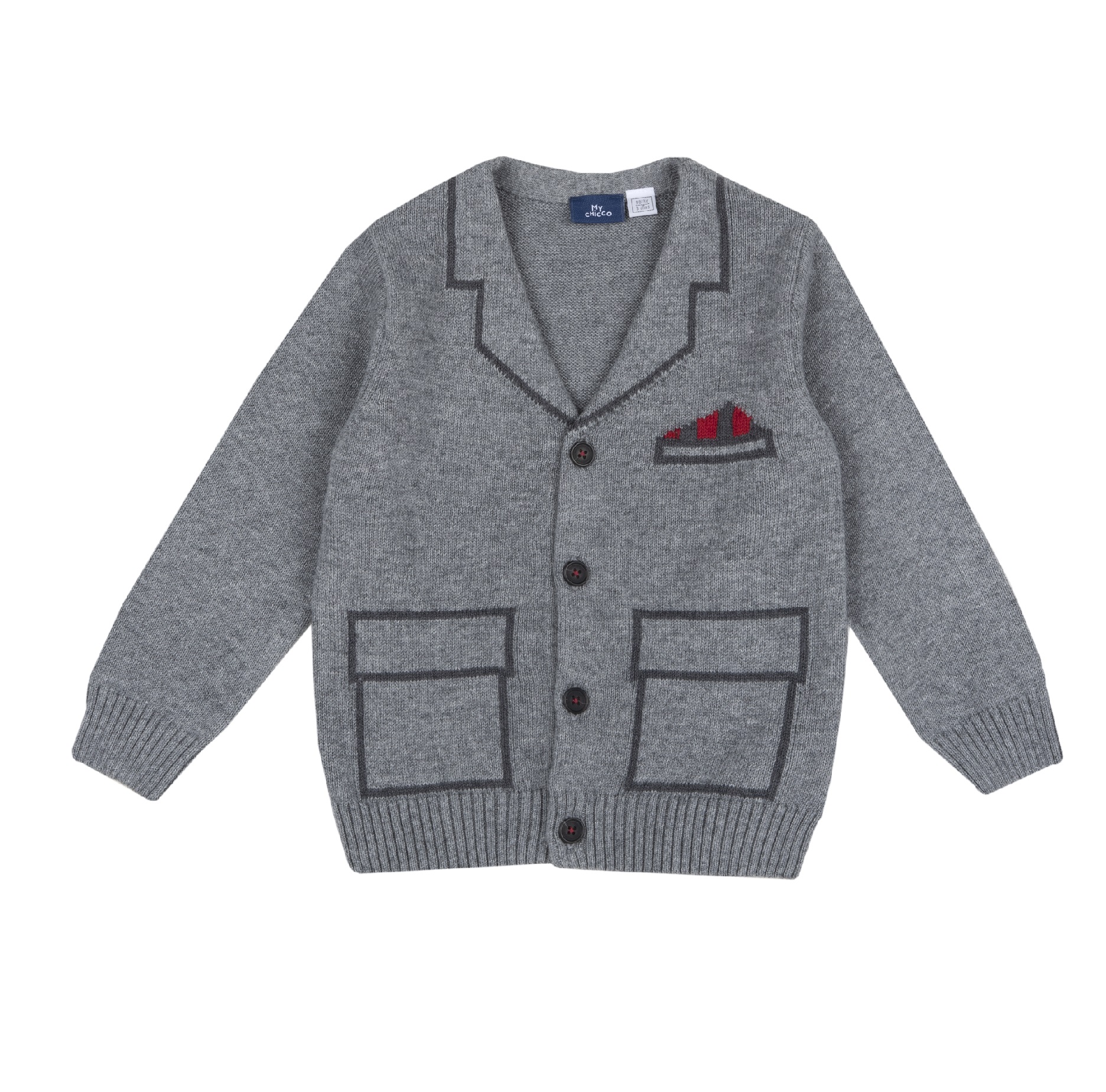 Cardigan copii Chicco, Gri Deschis, 09934-63MC