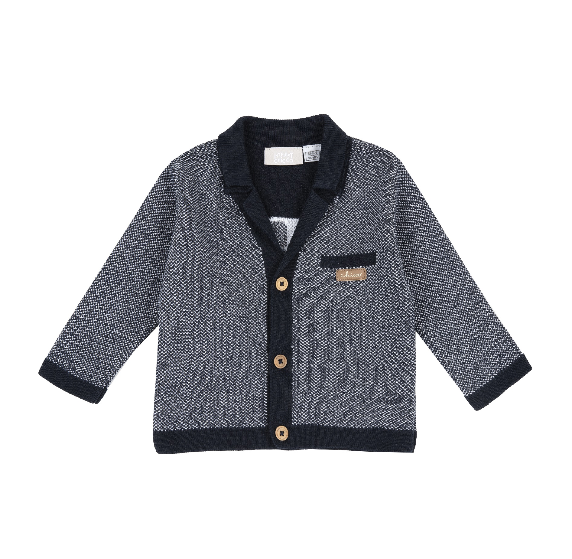 Cardigan copii Chicco tricotat, Albastru, 00955-64MFCO