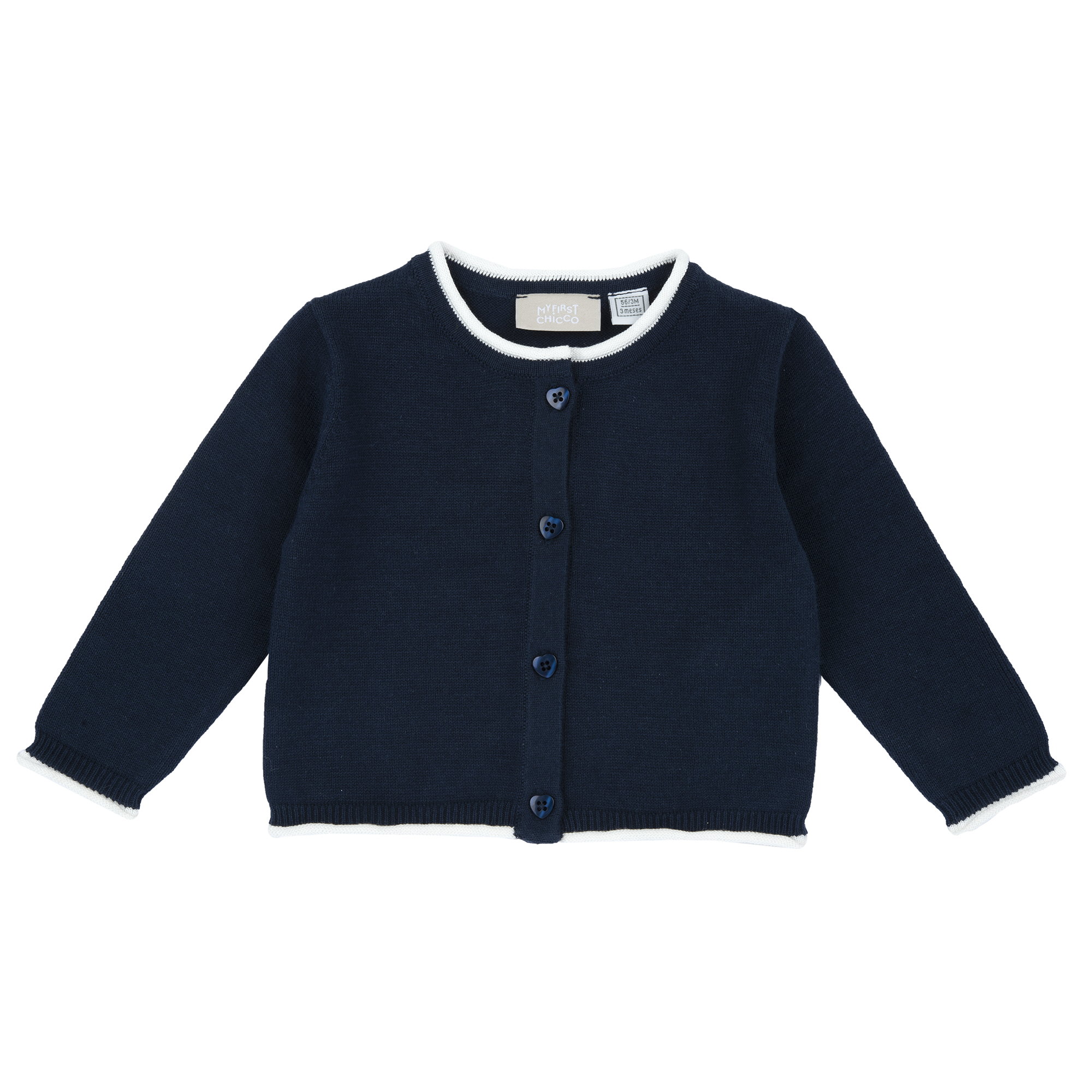 Cardigan copii Chicco tricotat, albastru inchis, 07339-67MFCO