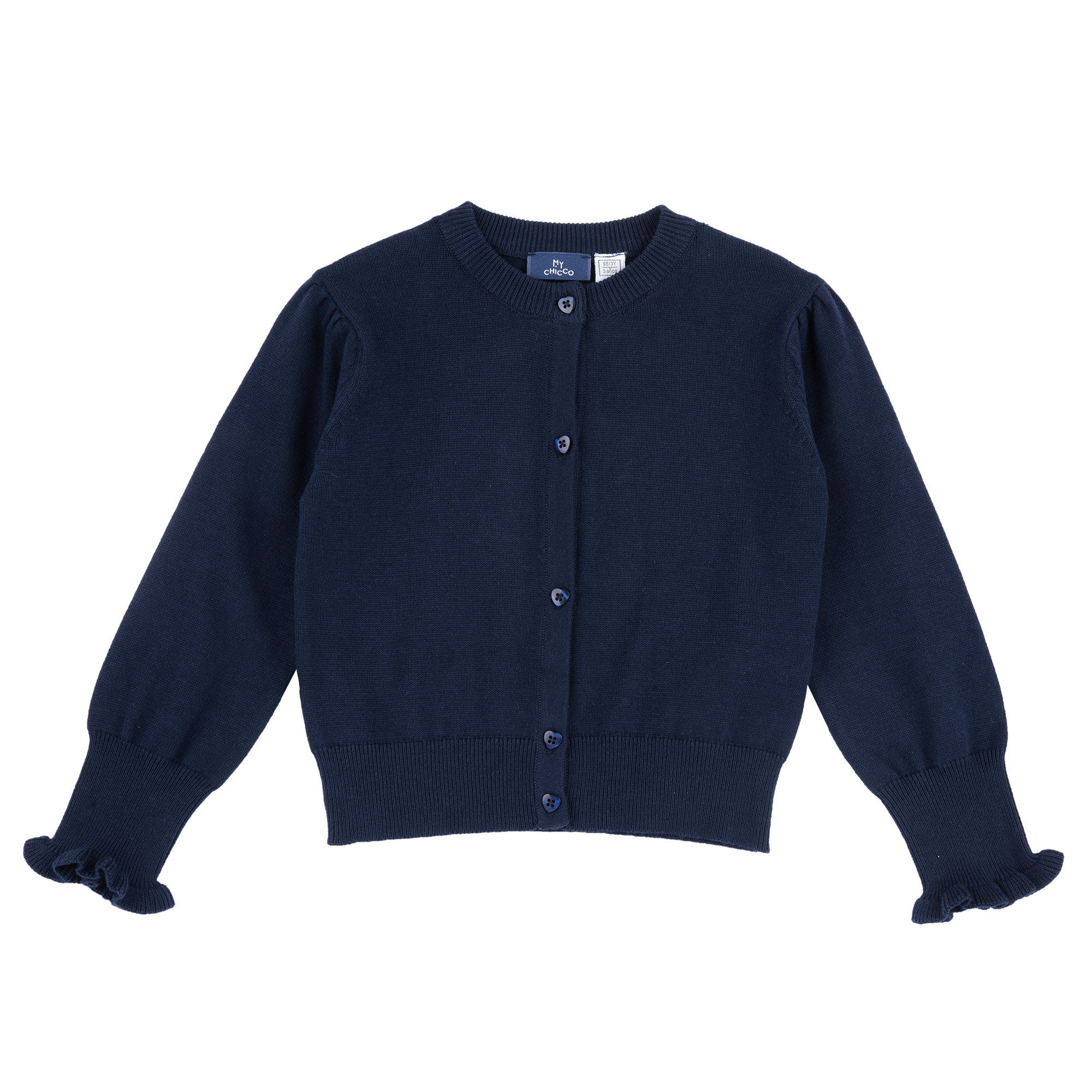 Cardigan copii Chicco tricotat, albastru inchis, 07344-67MC