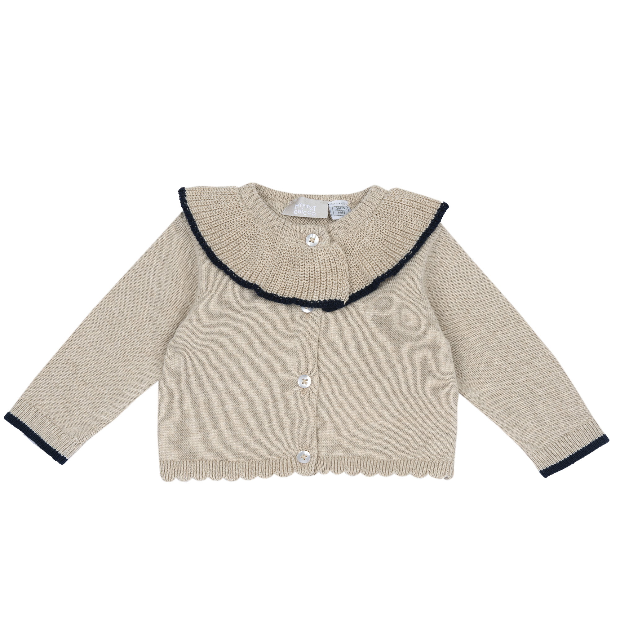 Cardigan copii Chicco tricotat, bej, 00523-69MFCO