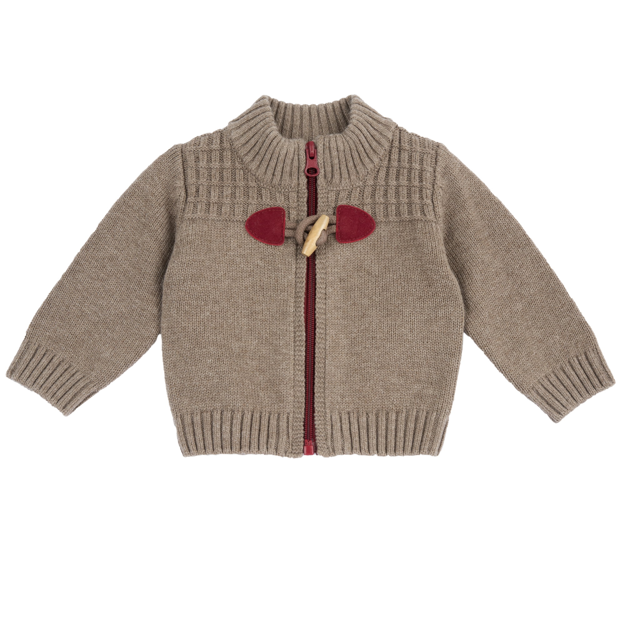 Cardigan copii Chicco tricotat, fermoar, Bej, 03102-71MFCO