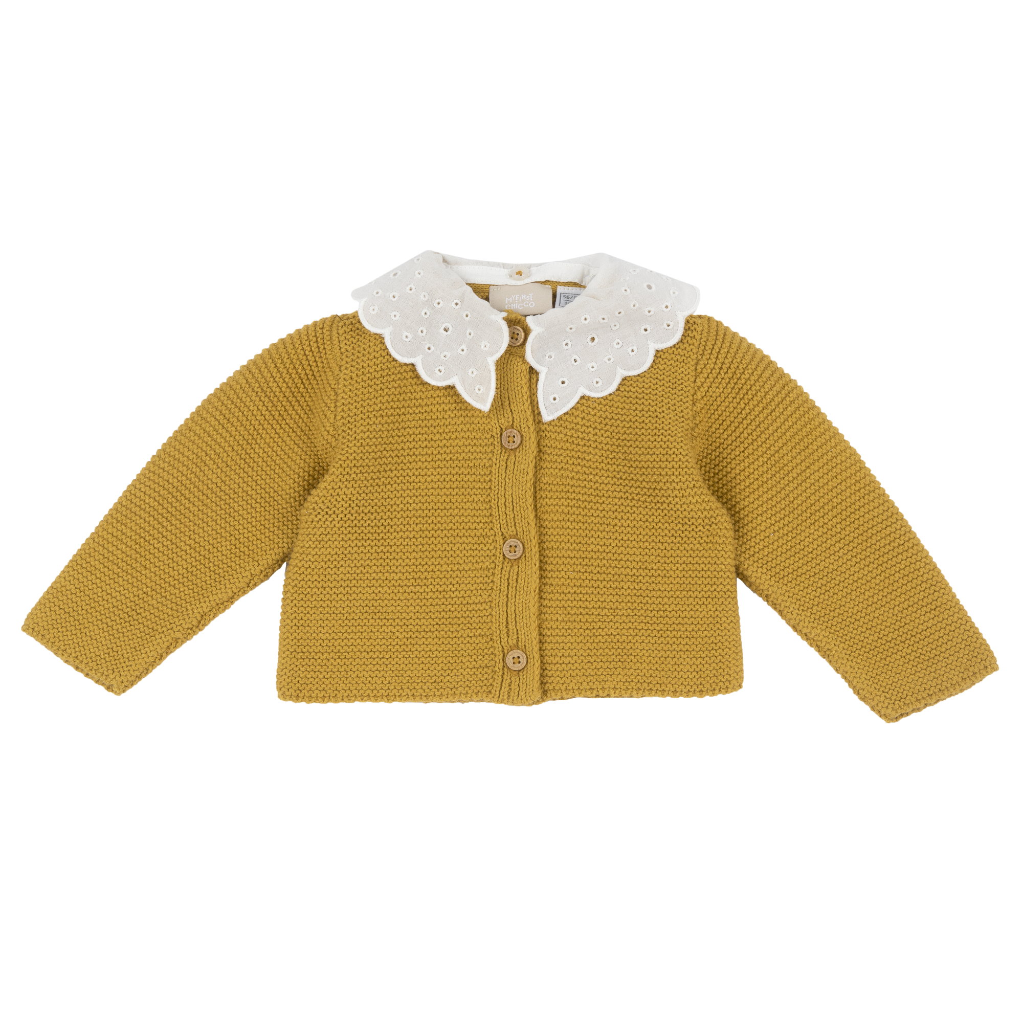 Cardigan copii Chicco tricotat, galben 2, 00416-69MFCO