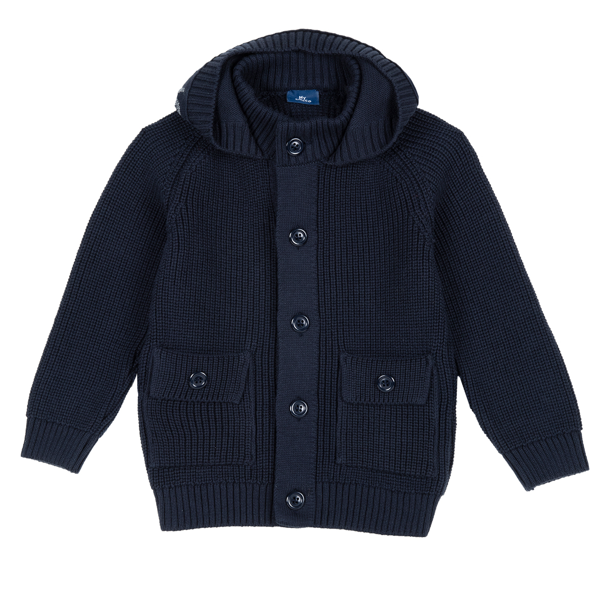 Cardigan copii Chicco, tricotat, albastru, 09553