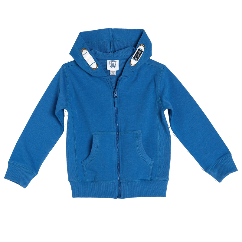 Cardigan Chicco, gluga, albastru pal, 96080