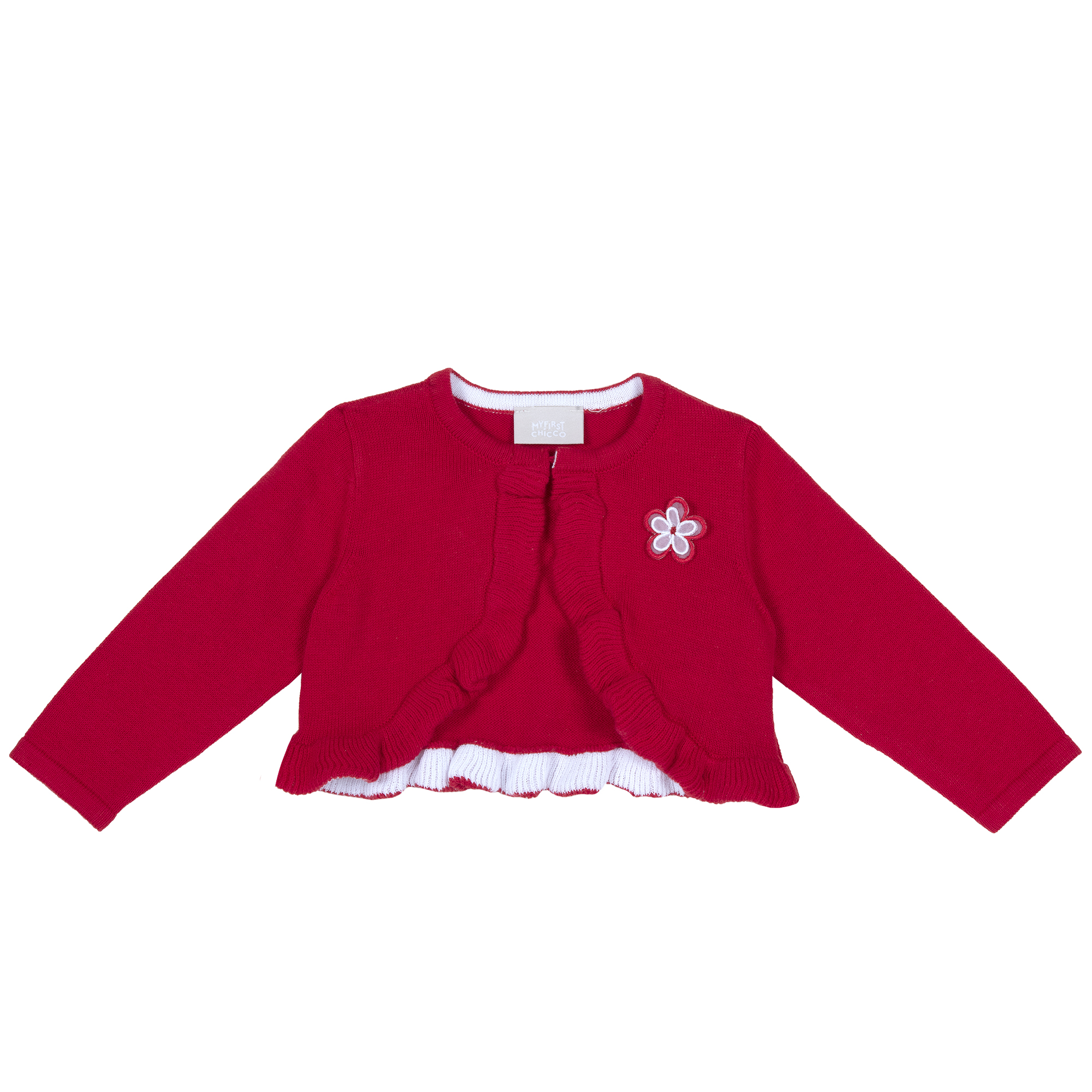 Cardigan copii tricotat Chicco rosu