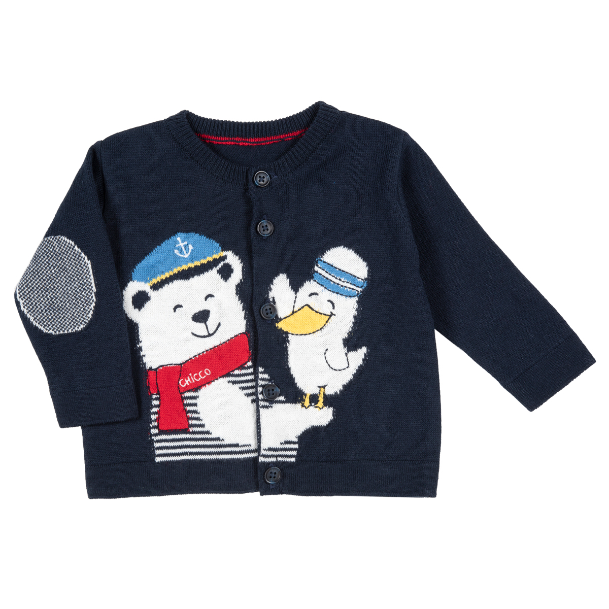 Cardigan tricotat pentru copii, Chicco, albastru, 96954 CHICCO imagine noua