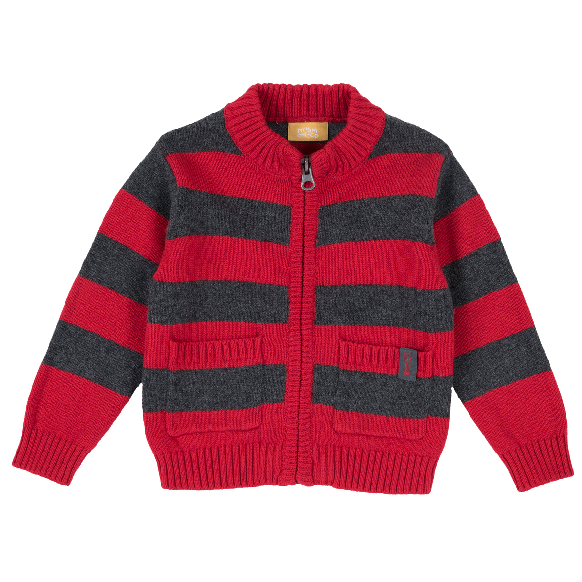 Cardigan copii Chicco, tricotat, rosu, 96910 CHICCO imagine noua