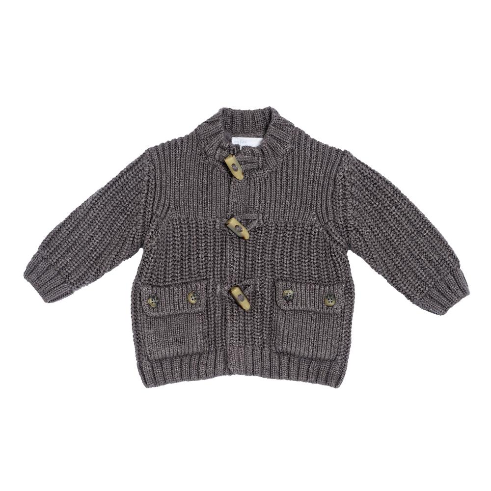 Cardigan tricotat Chicco, gri inchis, 96259