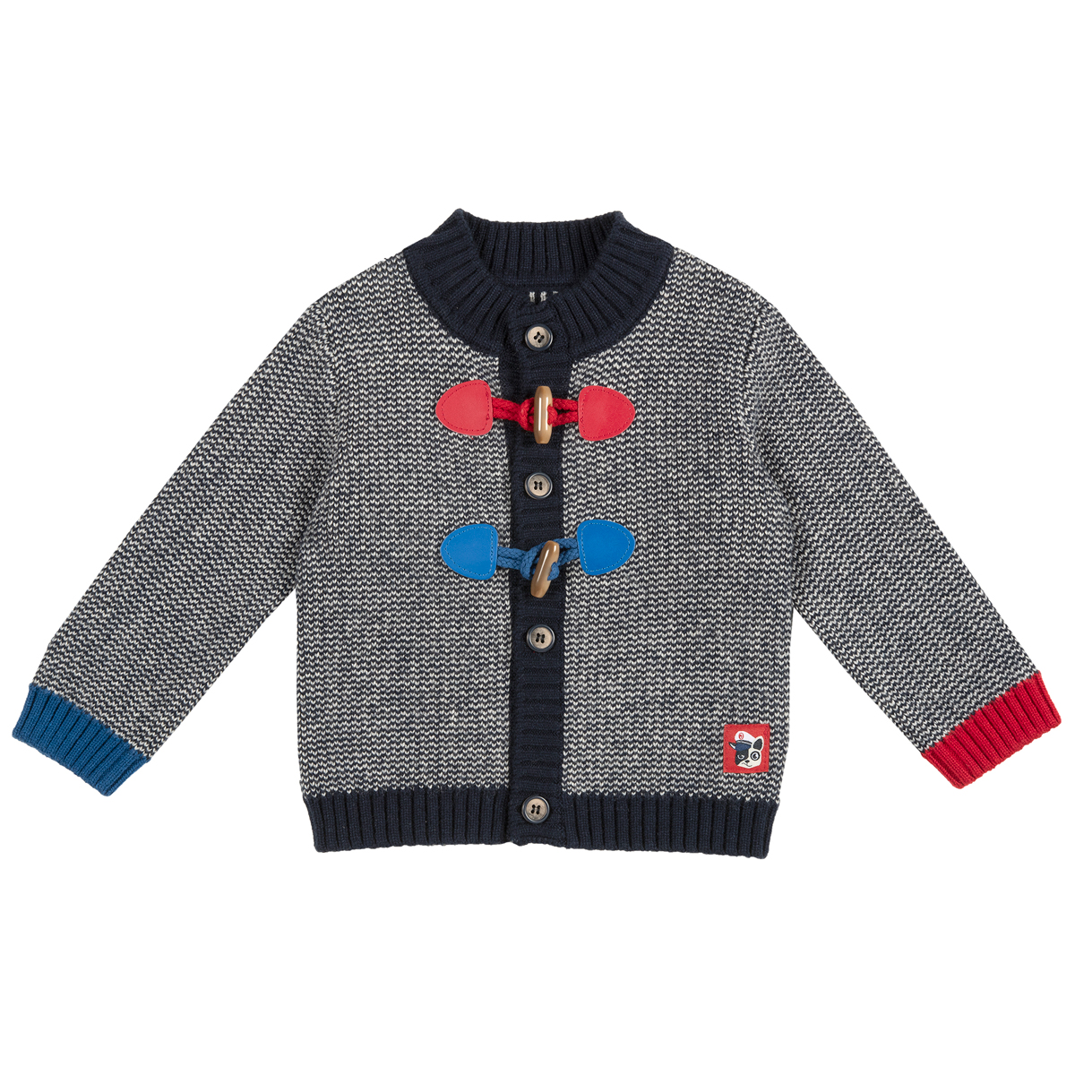 Cardigan tricotat penrtu copii, Chicco, albastru, 96360