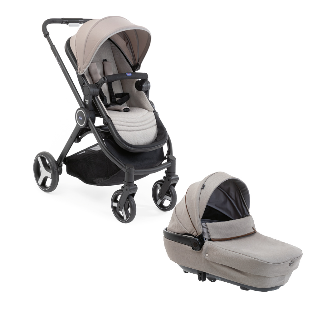 Carucior copii duo Chicco Best Friend Plus Comfort, DesertTaupe (Crem), 0luni+