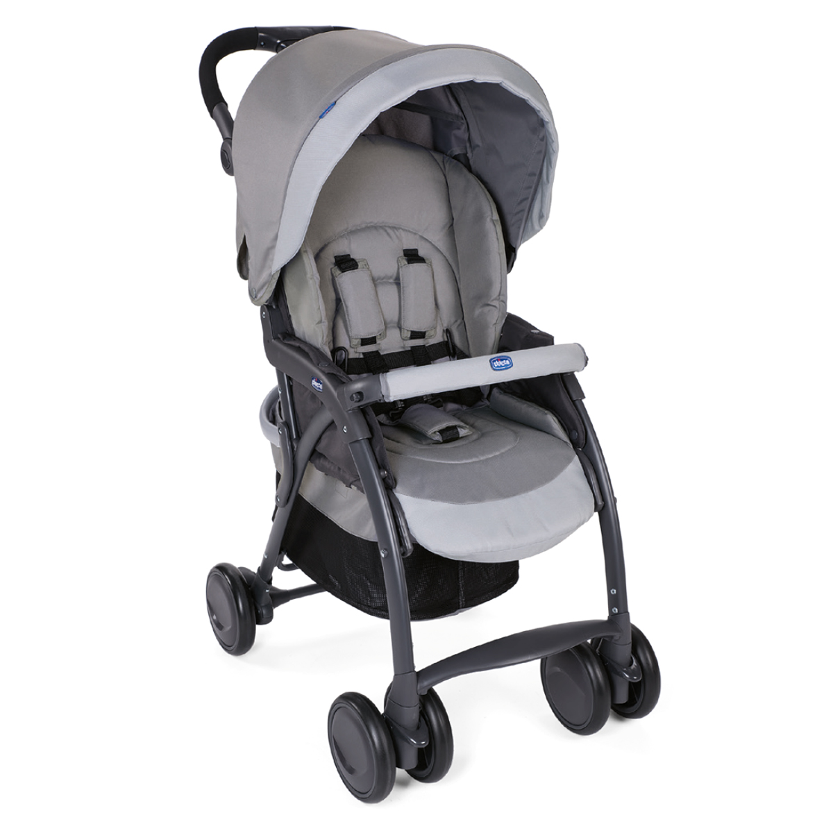 Carucior sport chicco simplicity plus top, grey (gri), 0luni+