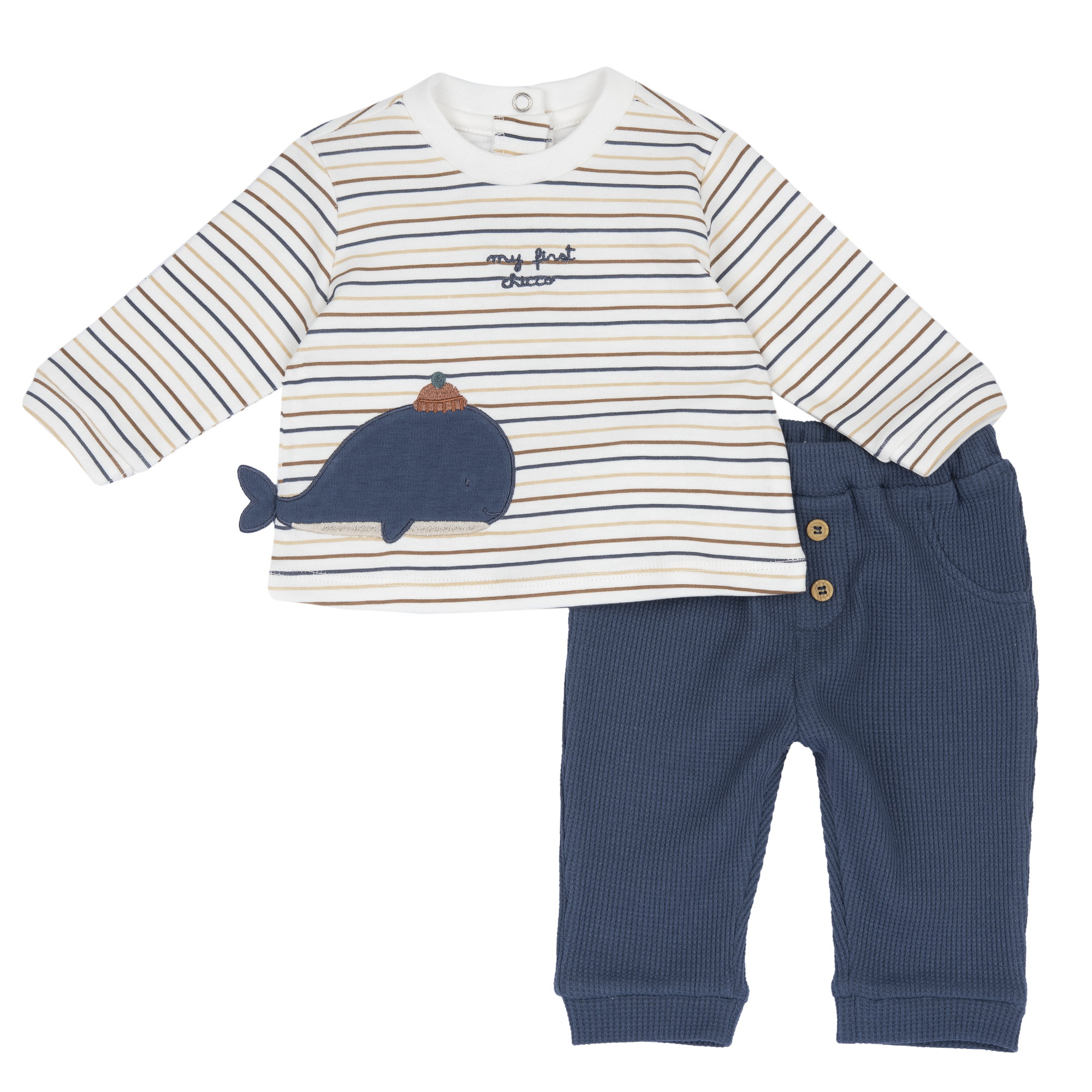 Costumas bluza si pantaloni bebe Chicco, Albastru, 00636-69MFCI