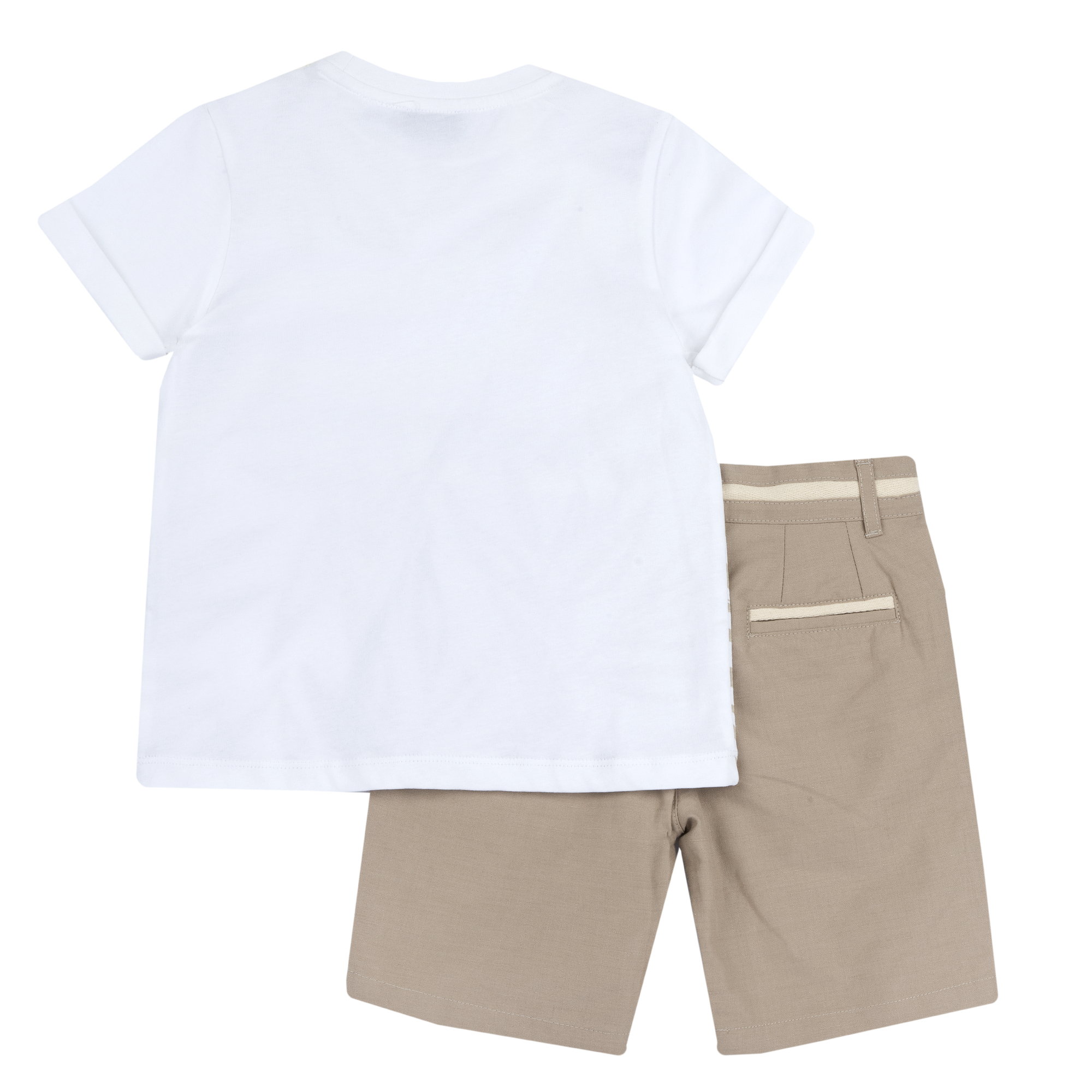 Costumas copii Chicco, bej cu model, 73828-68MC
