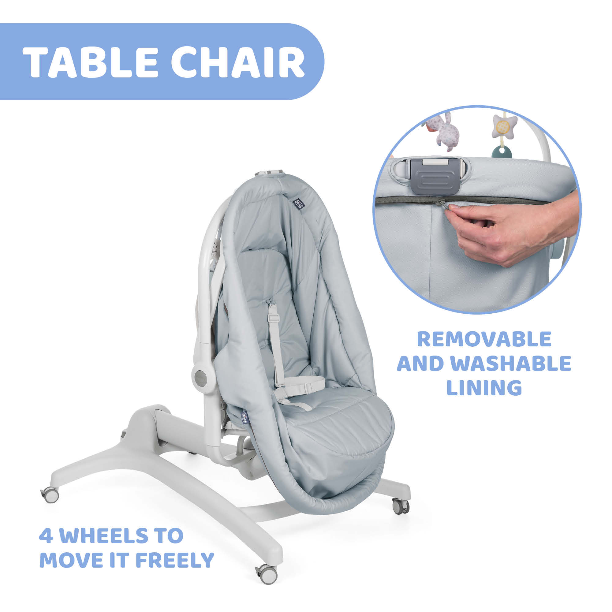 Chicco baby chair store table