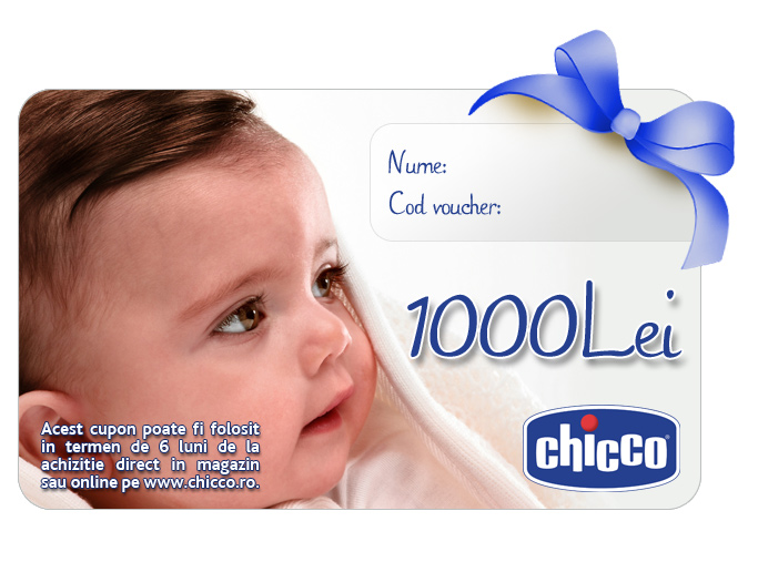 Cupon CADOU Chicco Gift Card 1000Lei Chicco imagine noua responsabilitatesociala.ro