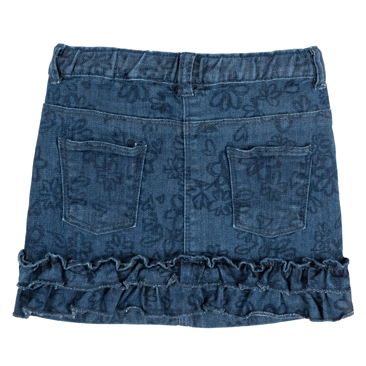 Fustita denim Chicco, elastica, bleumarin cu model, 34493