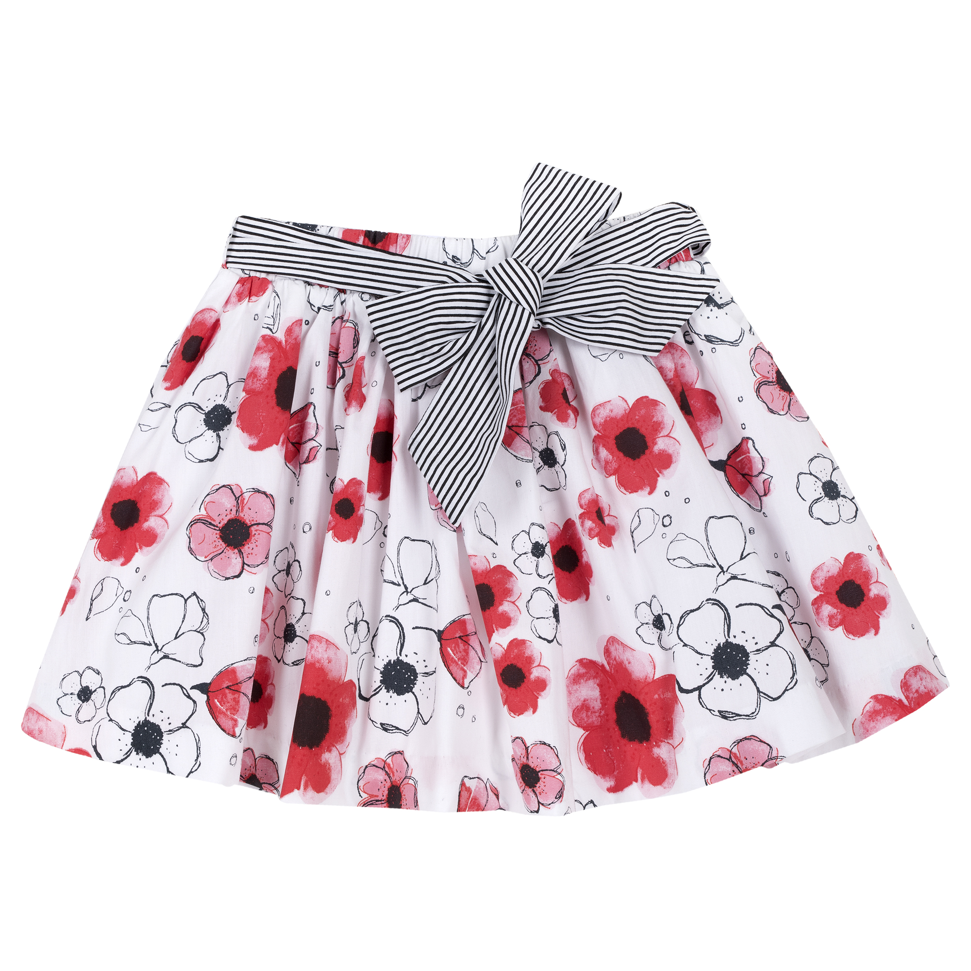 Fustita din poplin chicco, multicolor, 34492