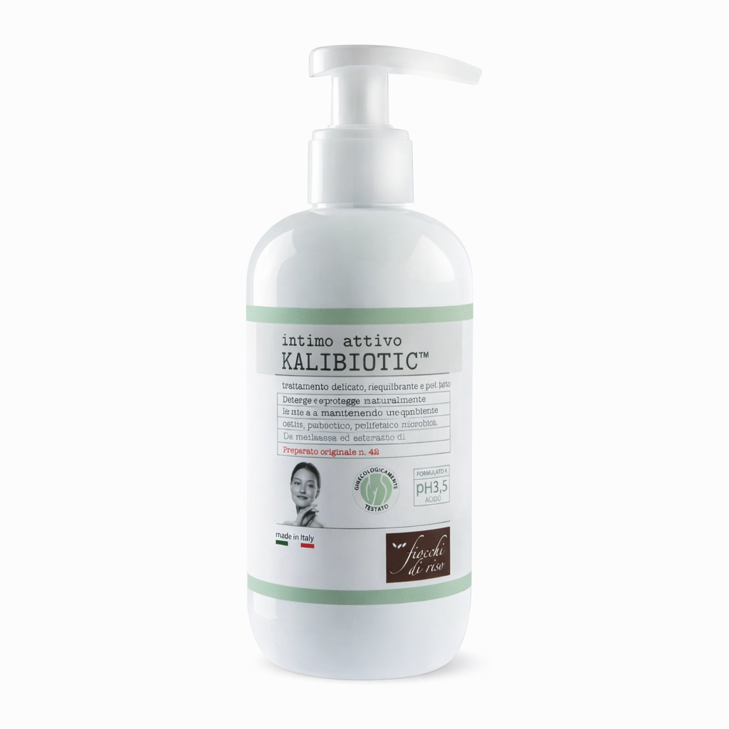 Gel de curatare intima Fiocchi di Riso Kalibiotic pentru perioada menstruatiei, sarcina si post-partum, 240ml