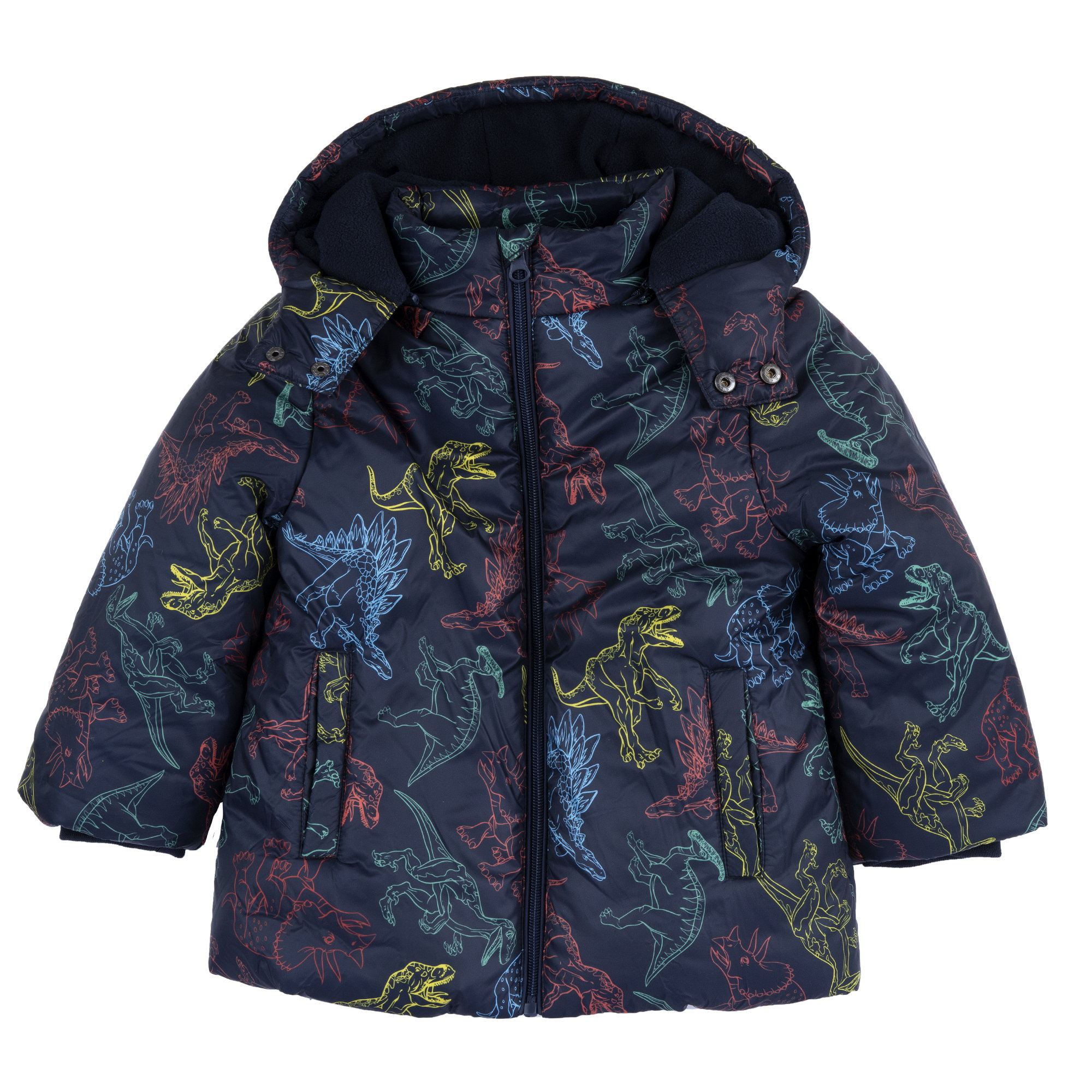 Jacheta copii Chicco impermeabila, Bleumarin Cu Model, 87841-67MC