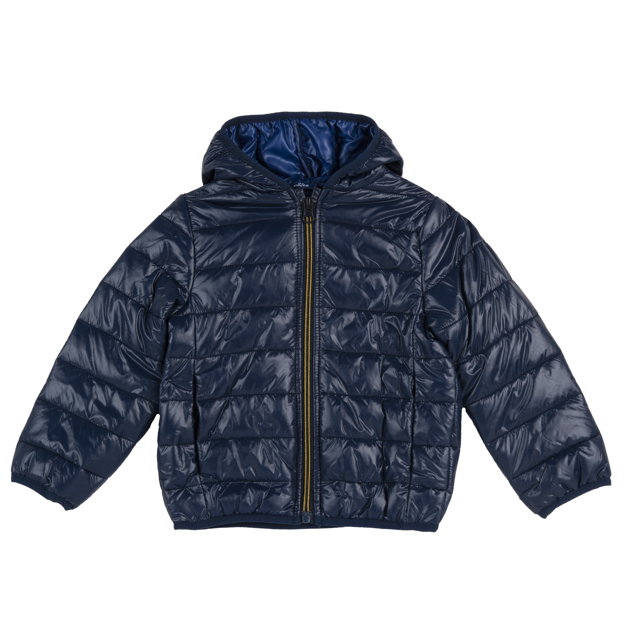 Jacheta copii matlasata Chicco, gluga, albastru inchis, 87559, 62