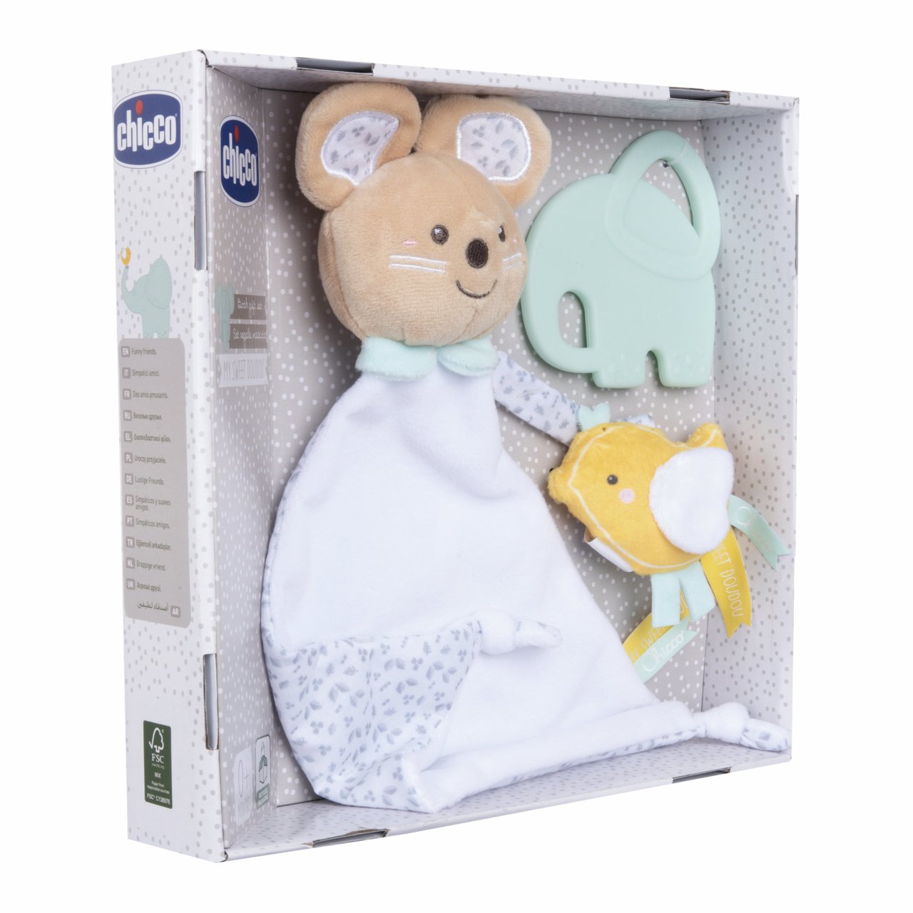 Jucarie copii Chicco set cadou nastere My Sweet DouDou, 0luni+