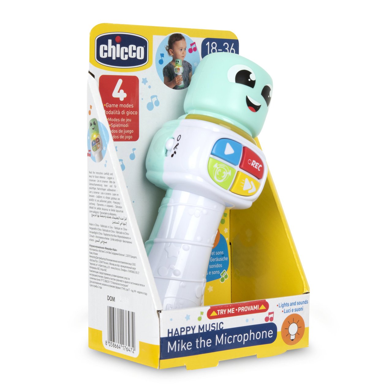 Jucarie copii muzicala Chicco multiple activitati Microfonul Mika