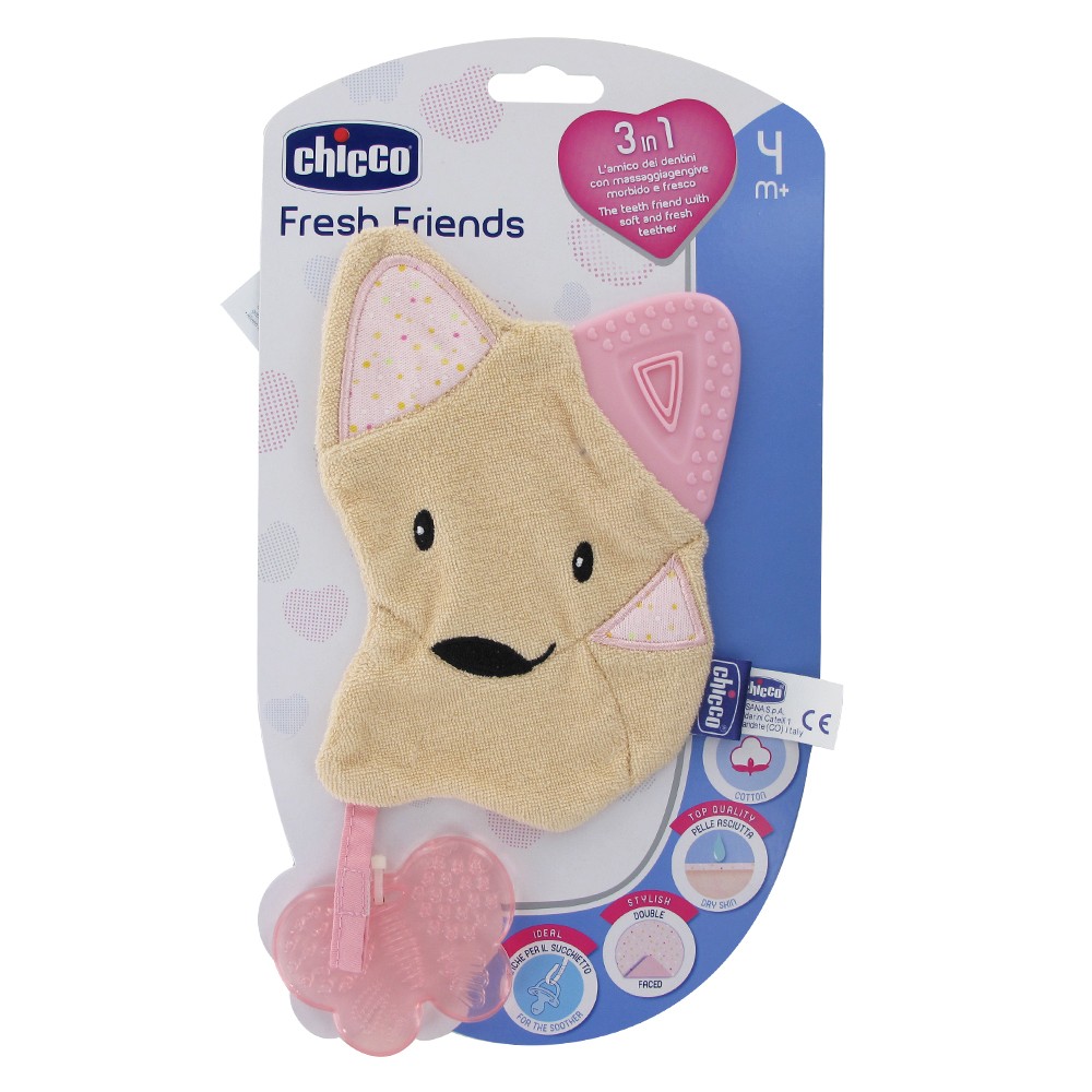 Jucarie gingivala 3 in 1 Chicco Fresh Friends Girl CHICCO