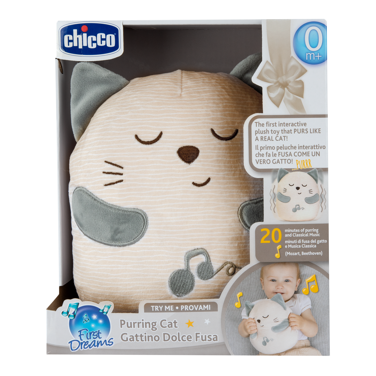 Jucarie muzicala interactiva Chicco Pisicuta care toarce