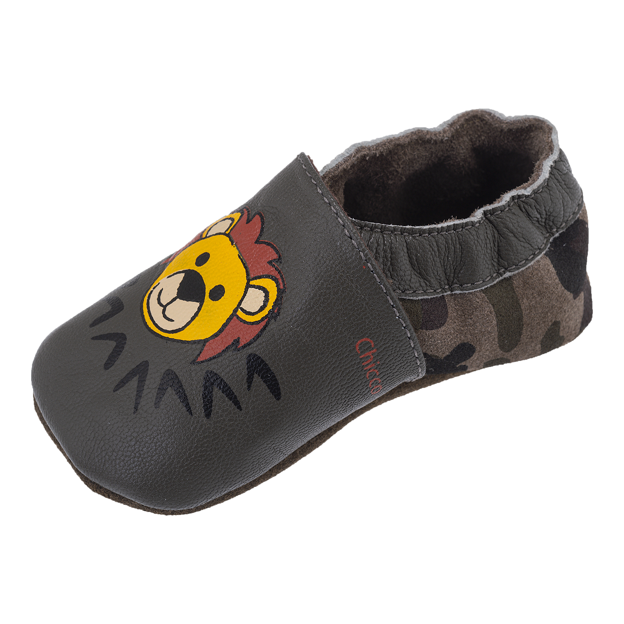 Mocasini copii de casa Chicco, kaki, 67205-63P