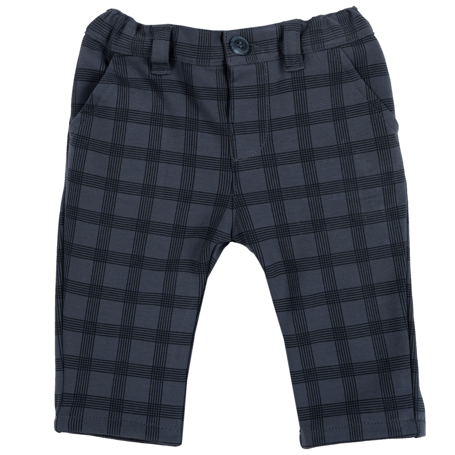 Pantalon copii chicco, negru cu albastru