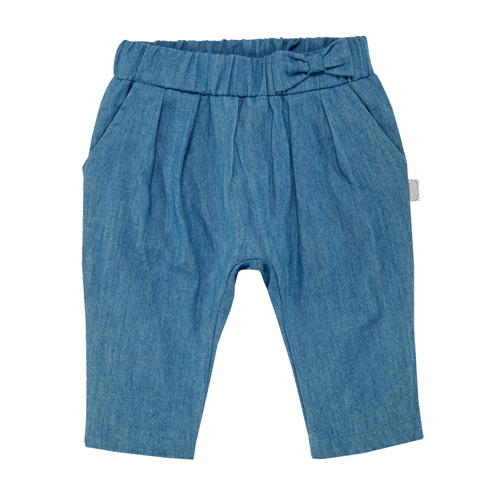 Pantalon lung jeans, copii, Chicco, fetite, albastru Chicco imagine noua responsabilitatesociala.ro