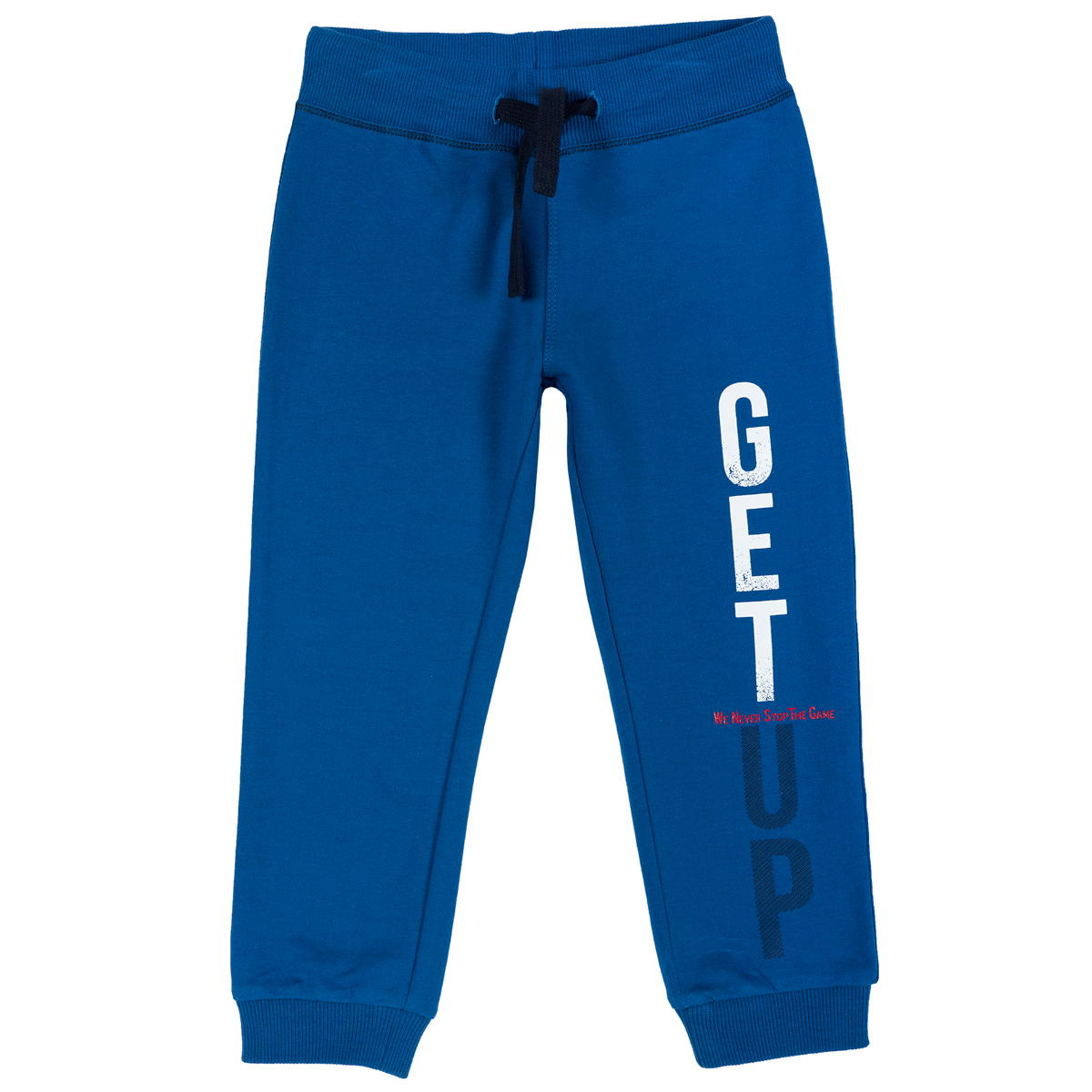 Pantalon trening copii, mansete elastice, albastru deschis, 24919