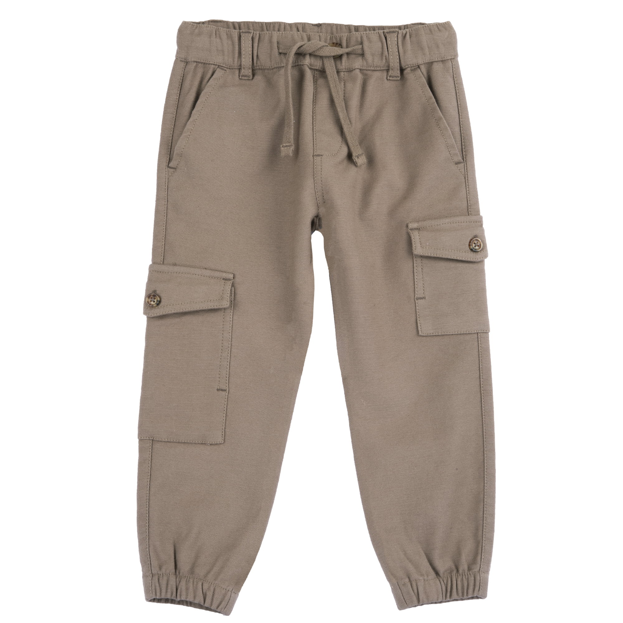 Pantaloni copii Chicco, bej cu alb, 07740-67MC