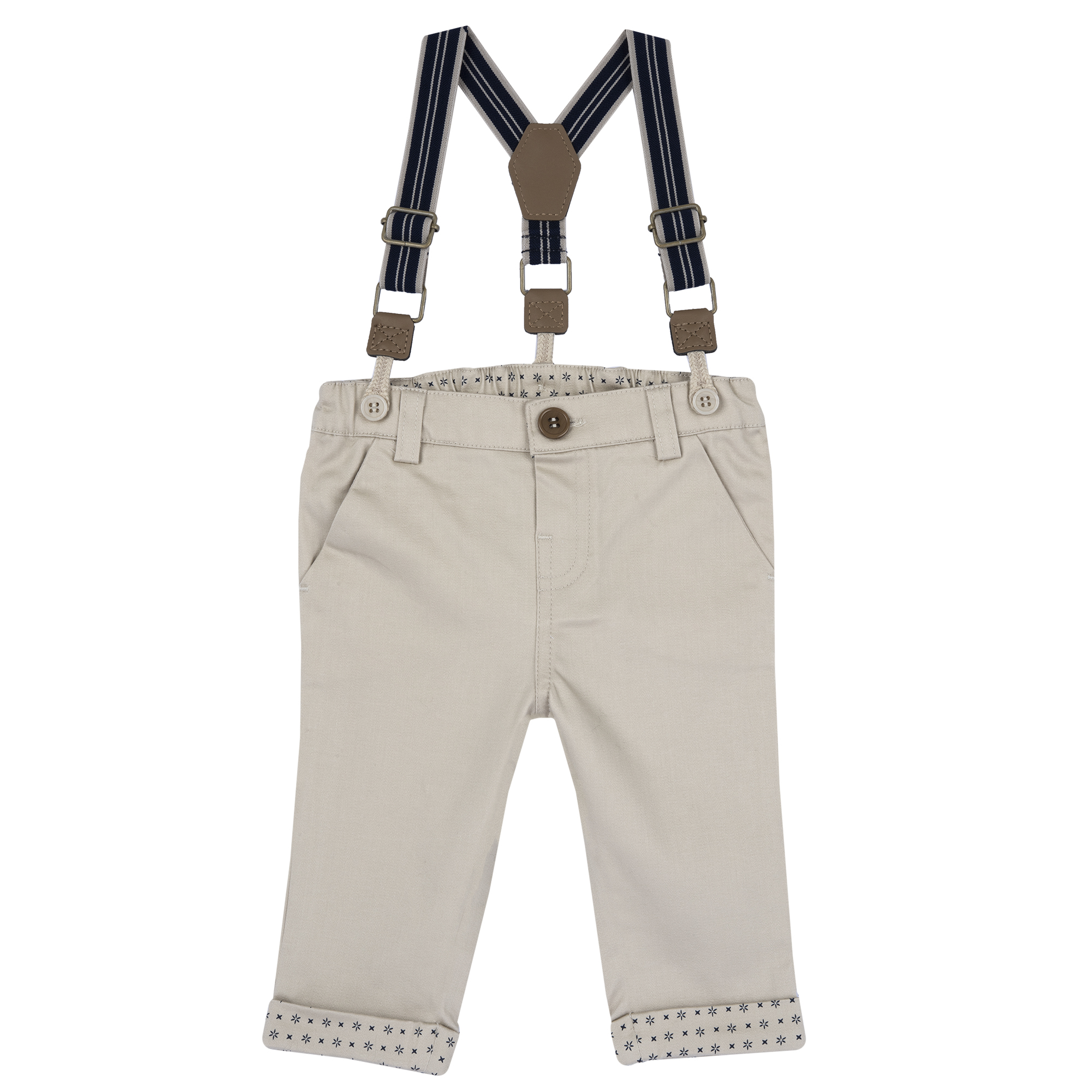 Pantaloni Copii Chicco, Bej Cu Model, 08827-64mfco