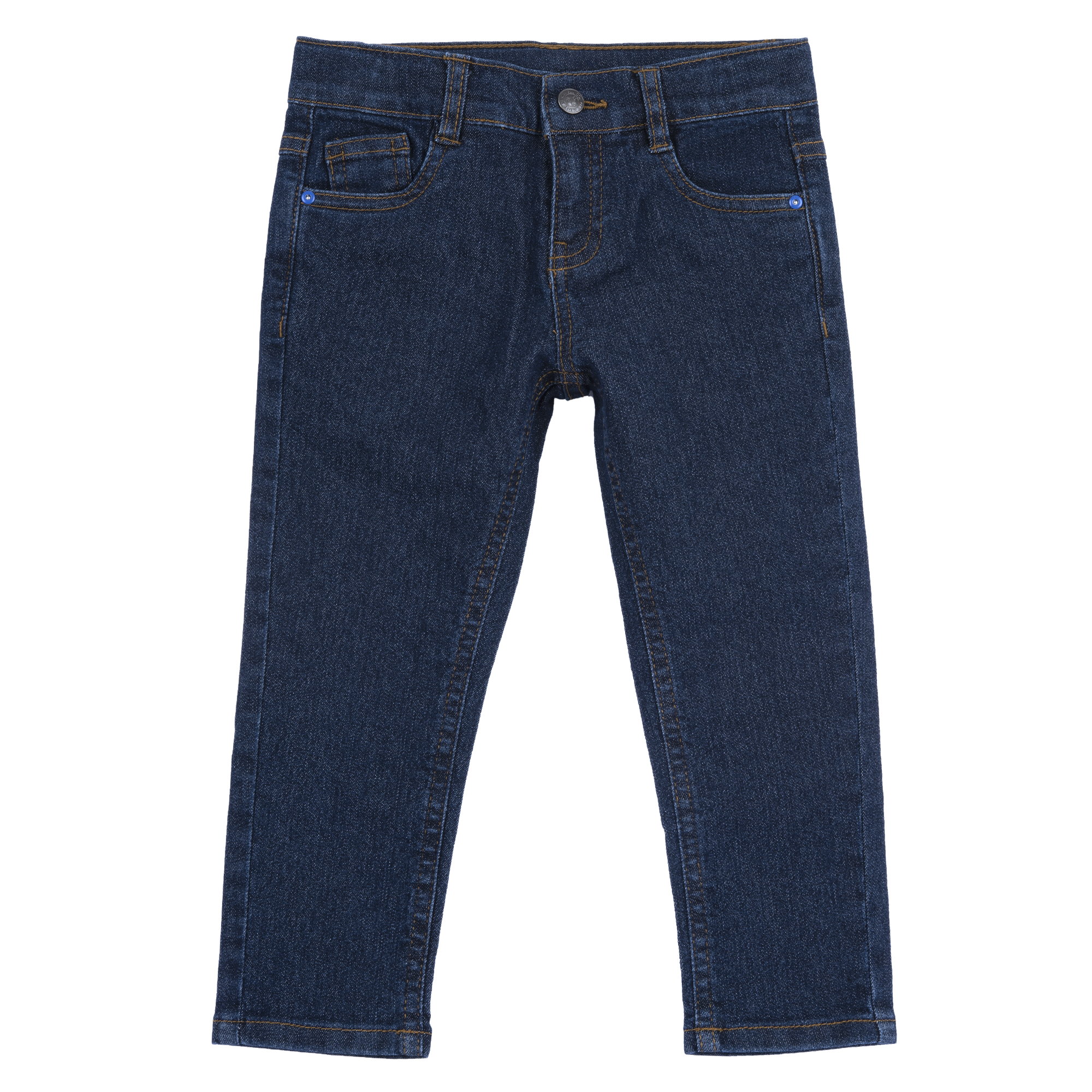 Pantaloni copii Chicco denim stretch, albastru inchis, 07520-67MC