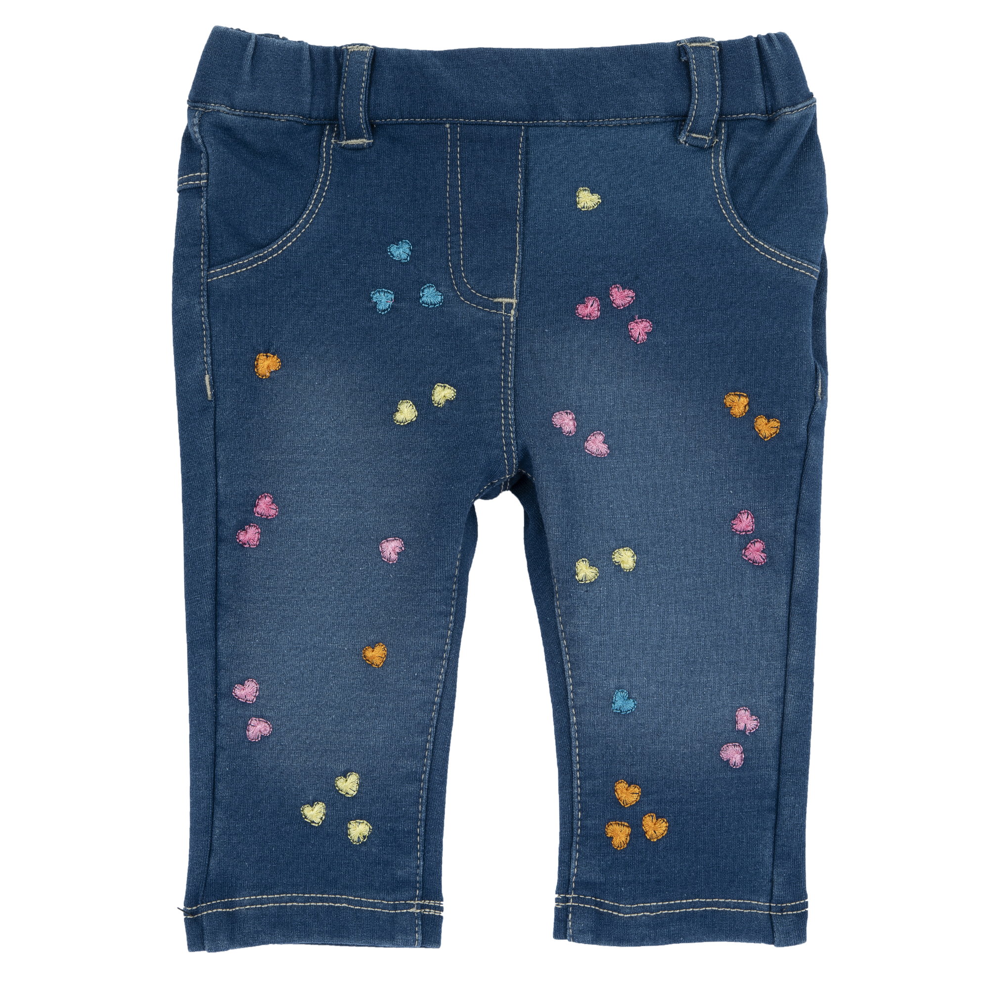 Pantaloni Copii Chicco Din Denim Stretch, Albastru, 55928-66mfco