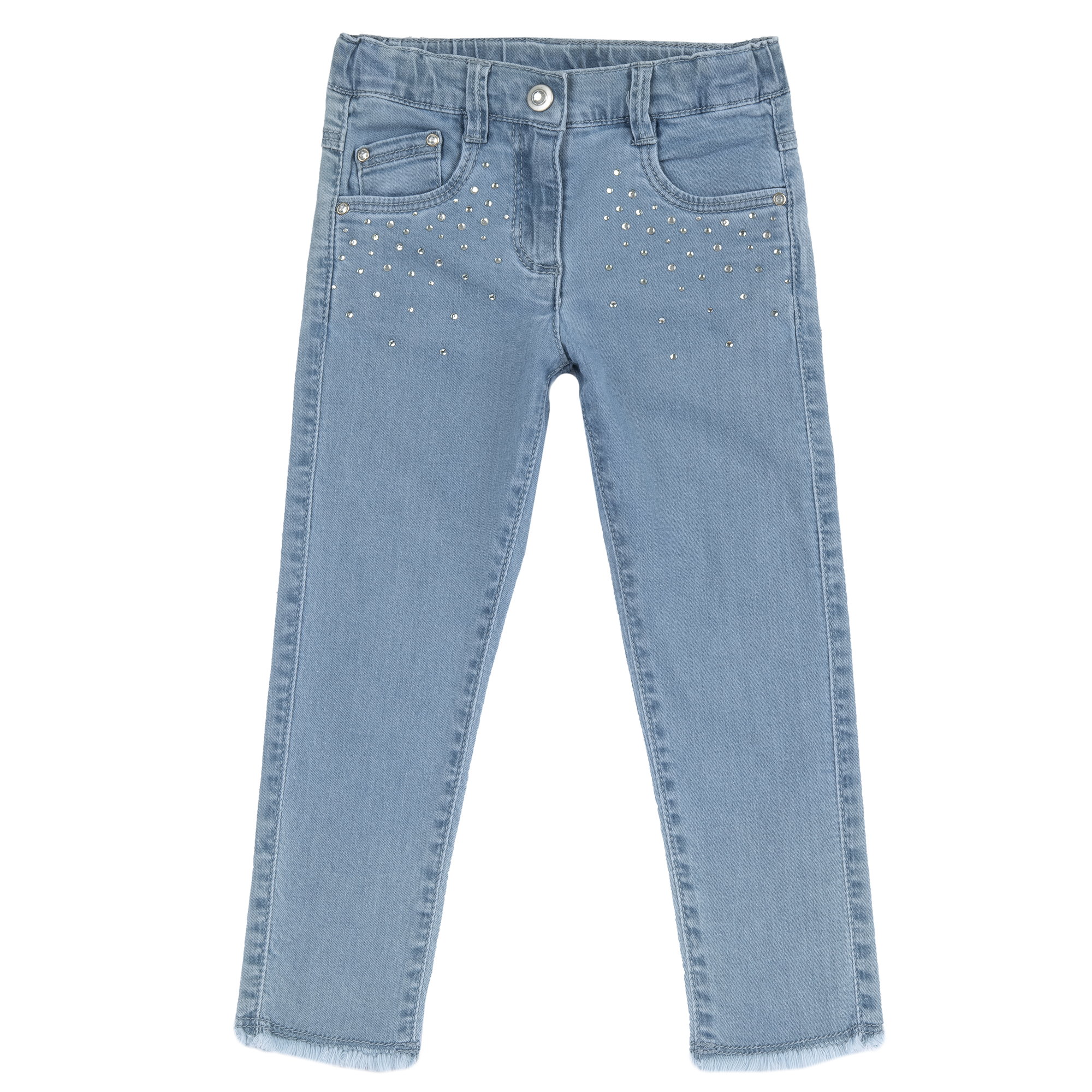 Pantaloni copii Chicco din denim stretch, Bleu 2, 08984-66MC