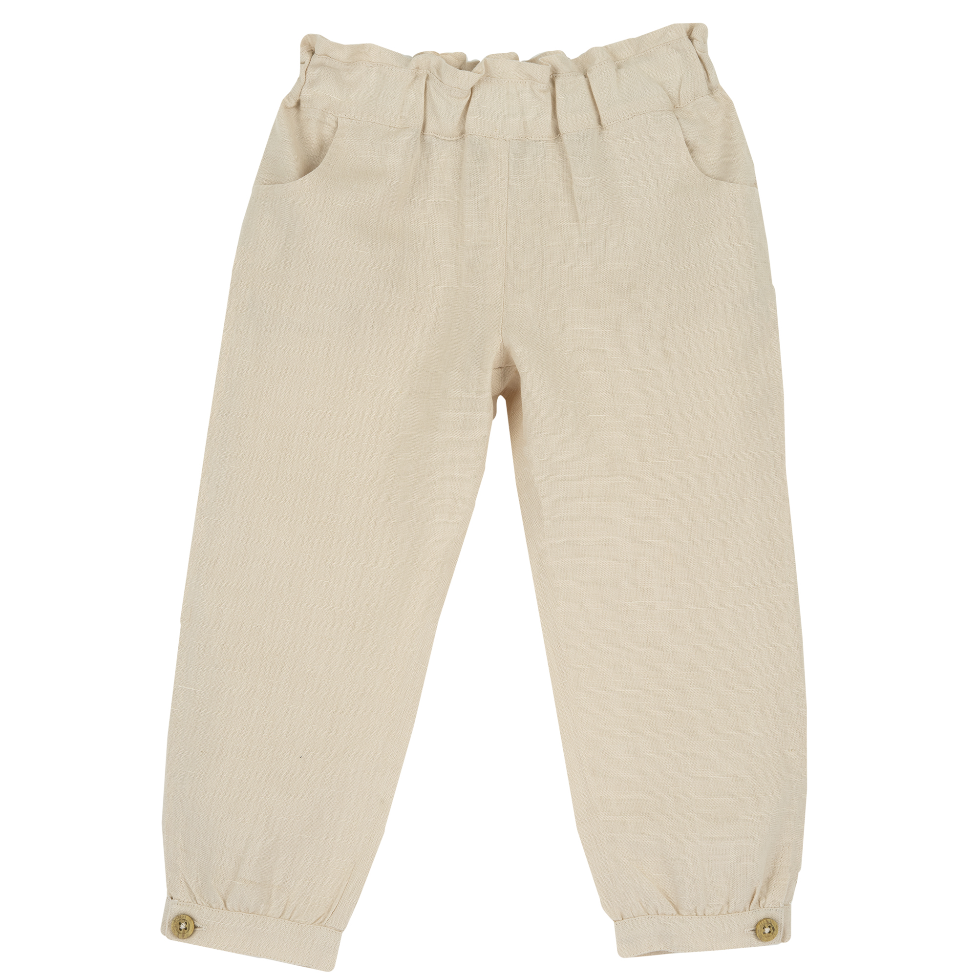 Pantaloni copii Chicco din in, Bej, 08851-64MC