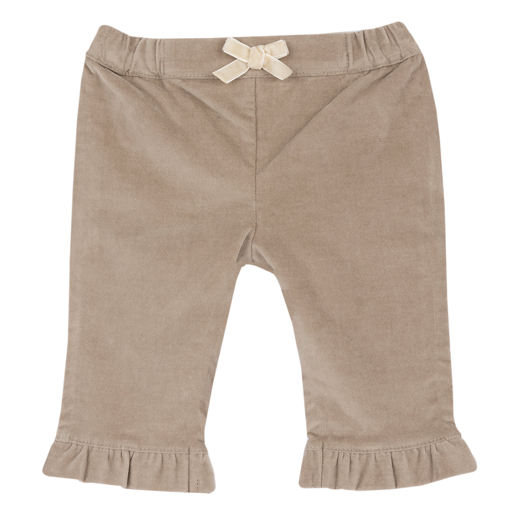 Pantaloni lungi bebe Chicco, Bej cu alb, 00104-69MFCO