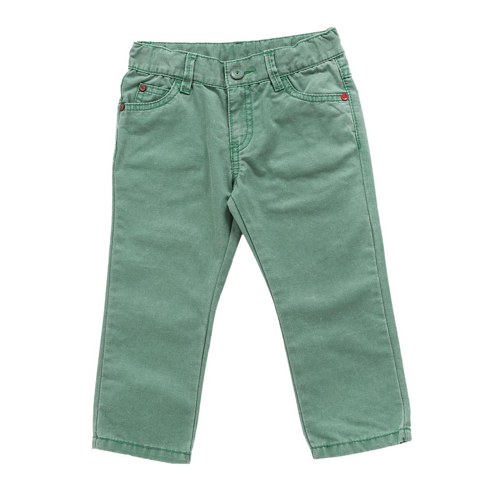 Pantaloni lungi Chicco, jeans, baieti, medium green, 24089