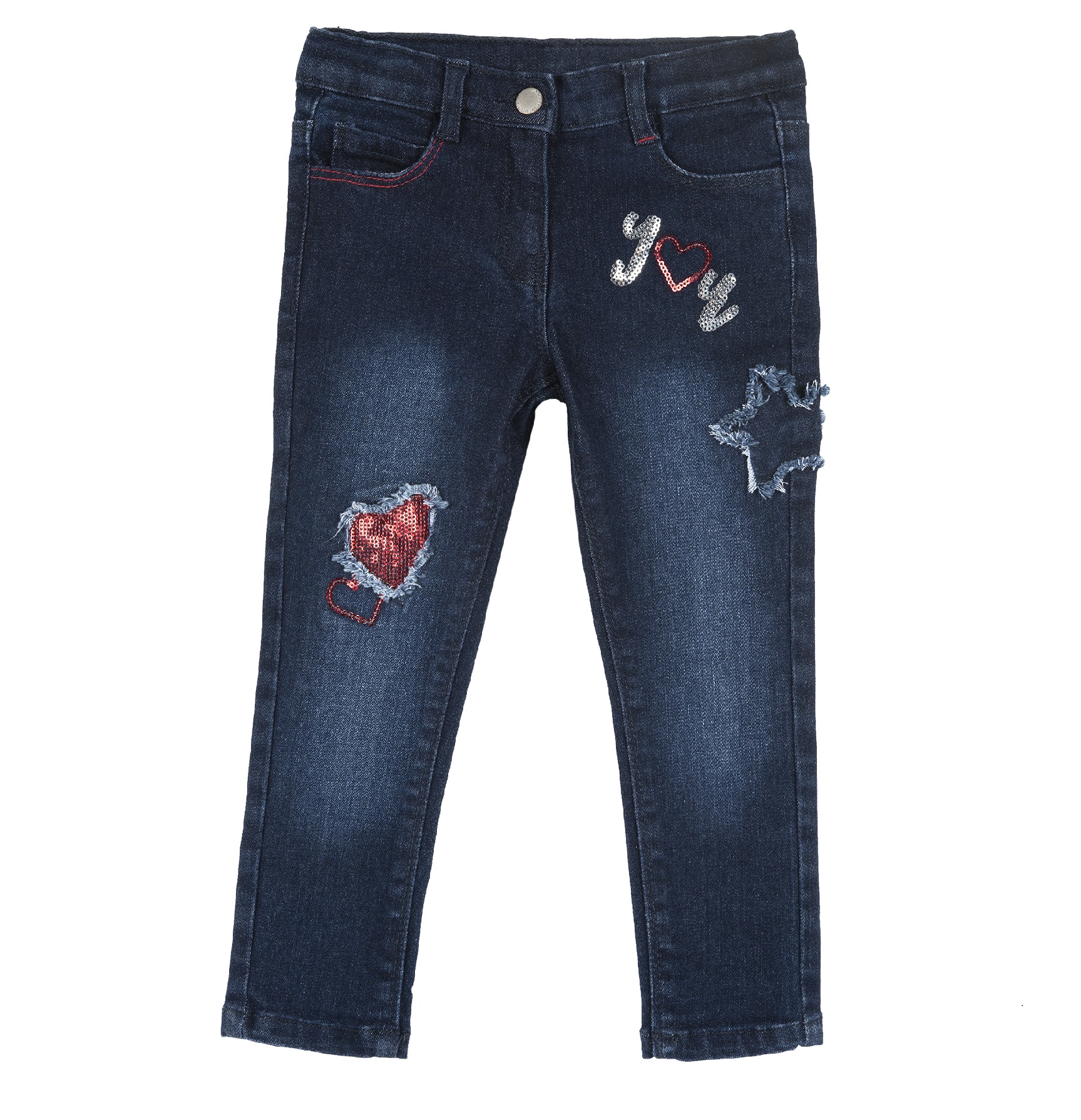 Pantaloni lungi copii Chicco, 08582-61MC, Albastru CHICCO imagine noua