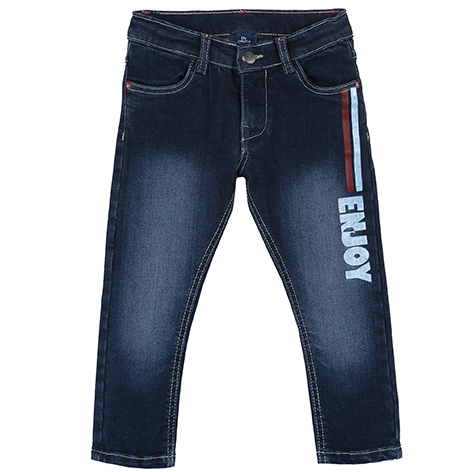 Pantaloni lungi copii Chicco, 08579-61MC, albastru inchis CHICCO